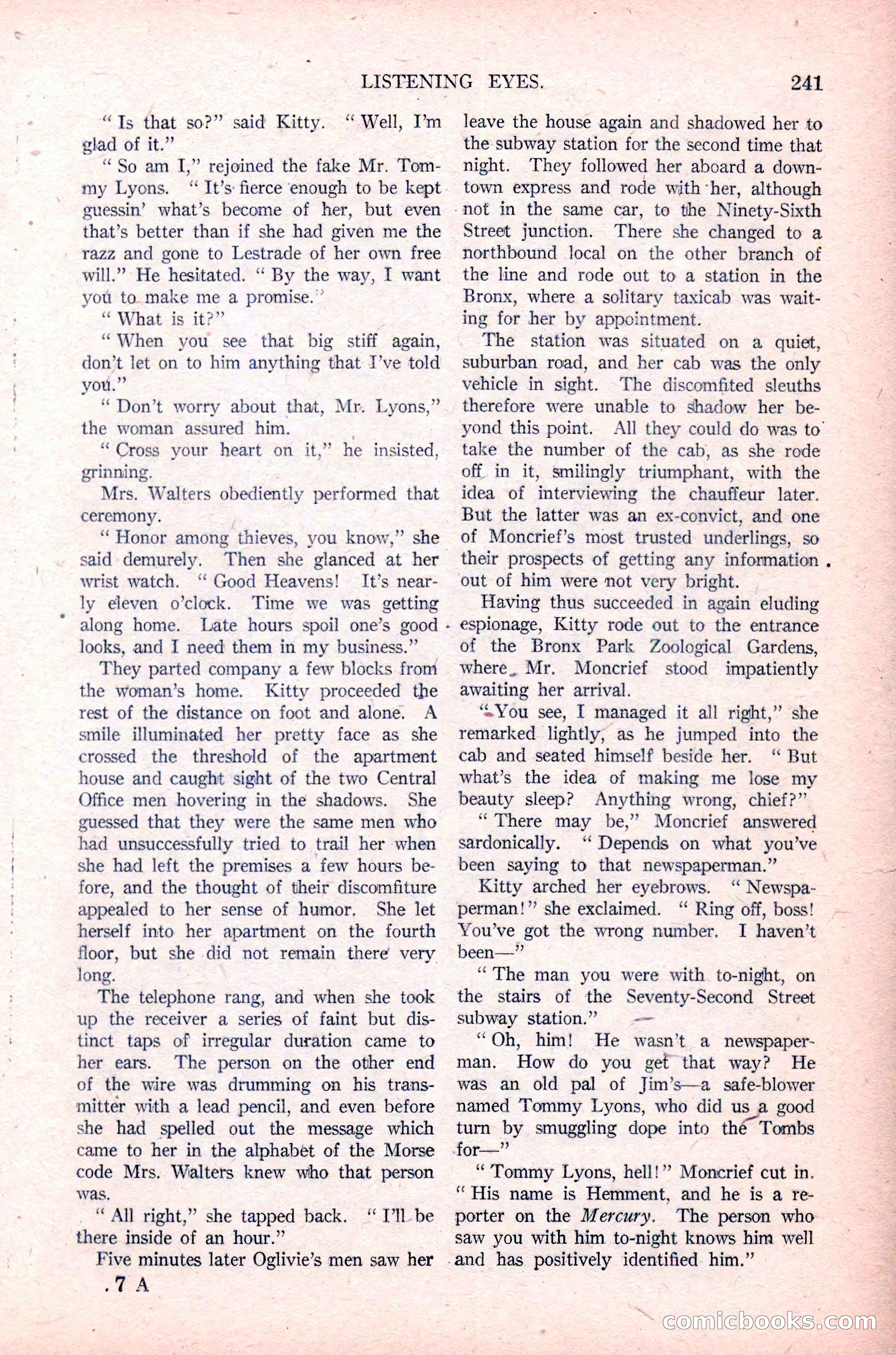 Argosy All-Story Weekly, January 29, 1923 — page 107 of 156
