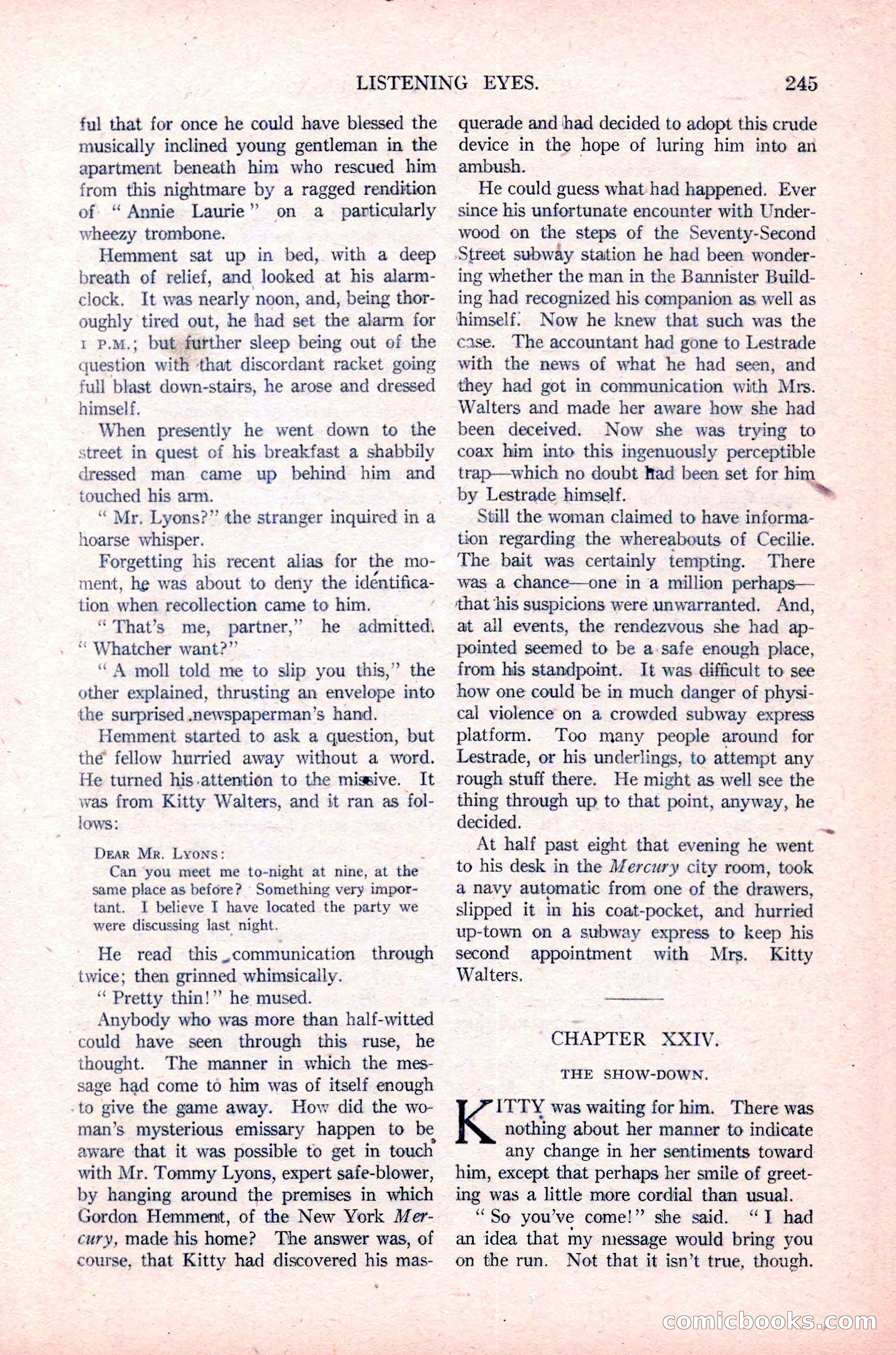 Argosy All-Story Weekly, January 29, 1923 — page 111 of 156