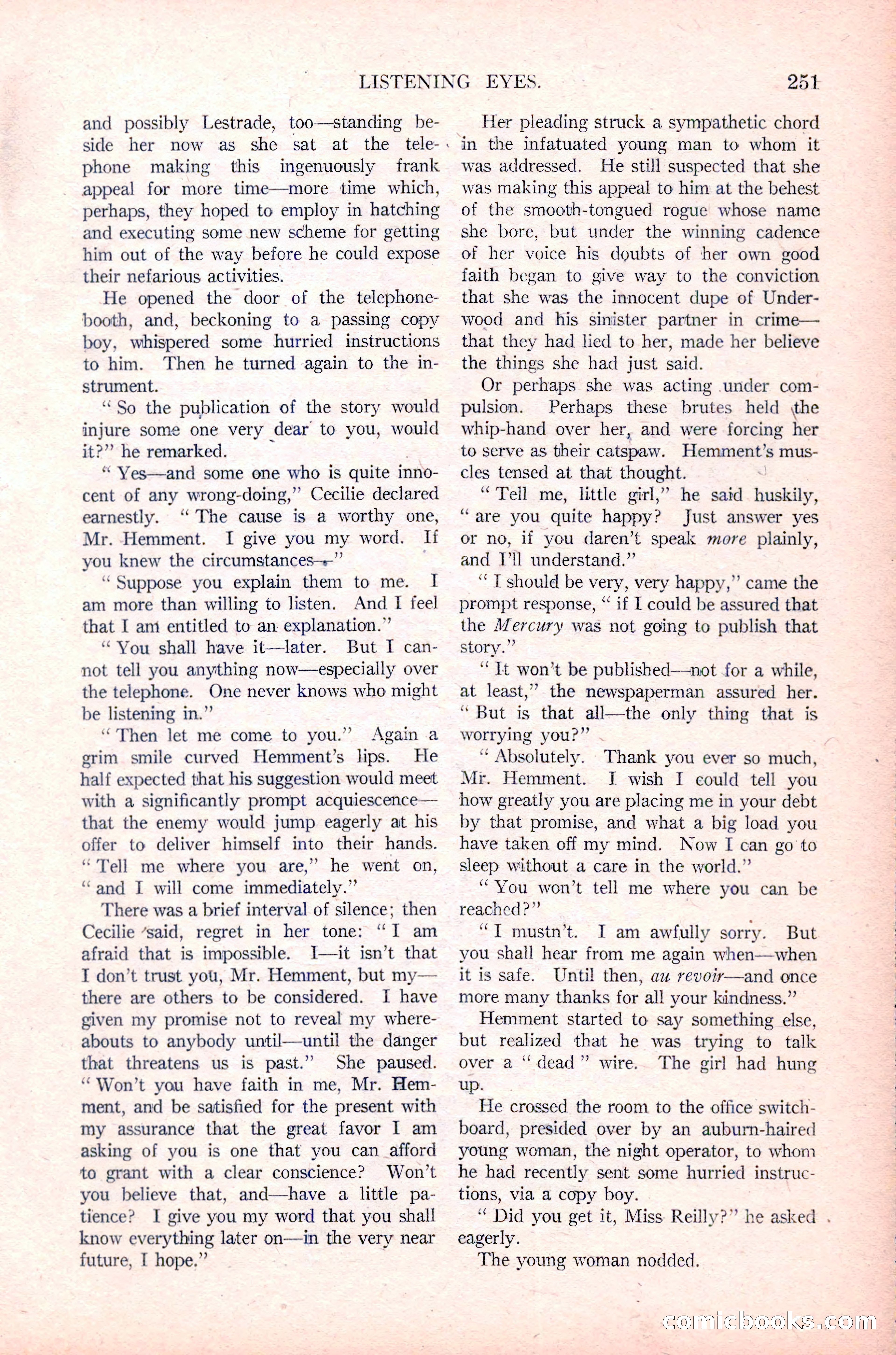 Argosy All-Story Weekly, January 29, 1923 — page 117 of 156