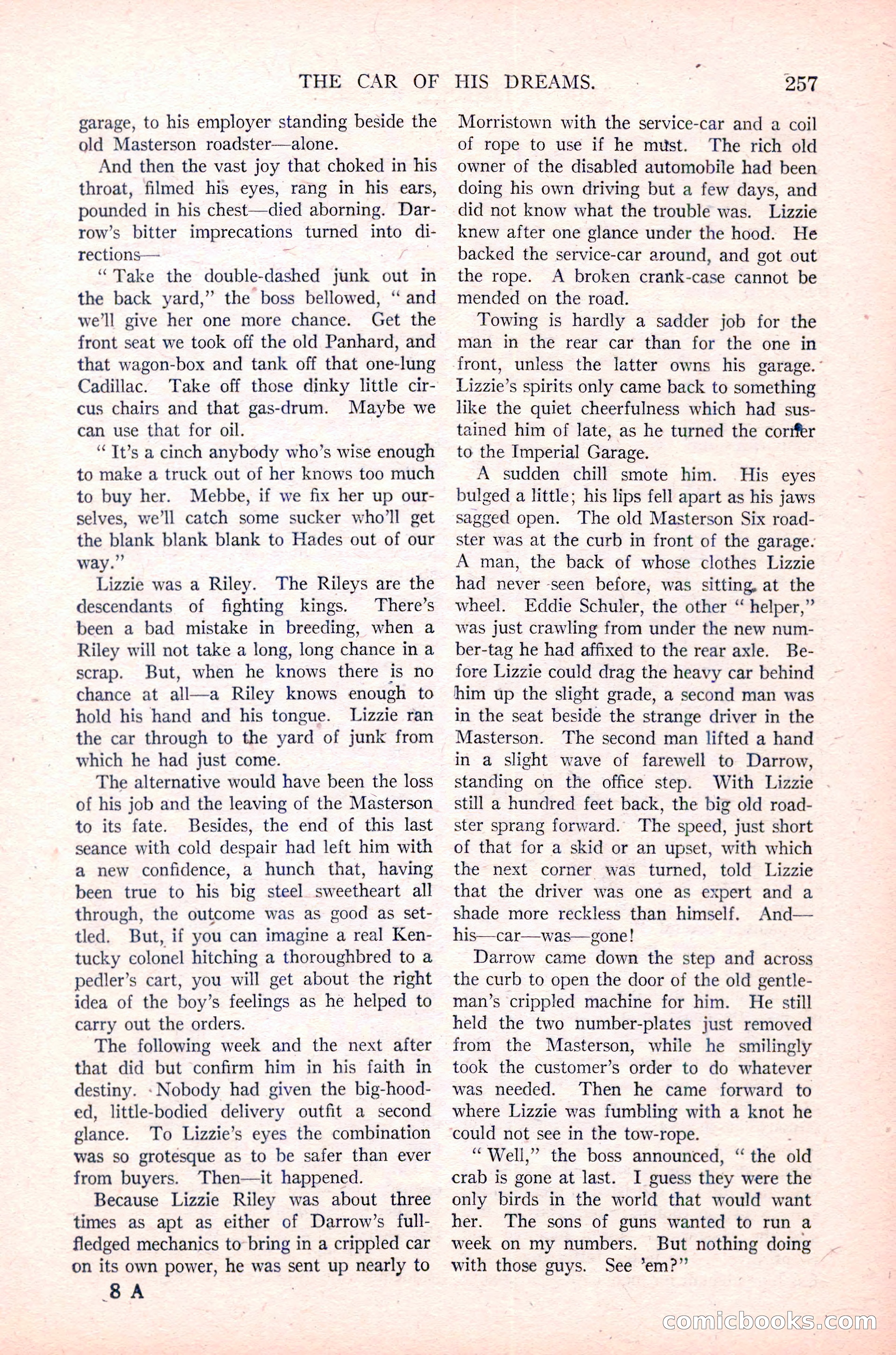 Argosy All-Story Weekly, January 29, 1923 — page 123 of 156