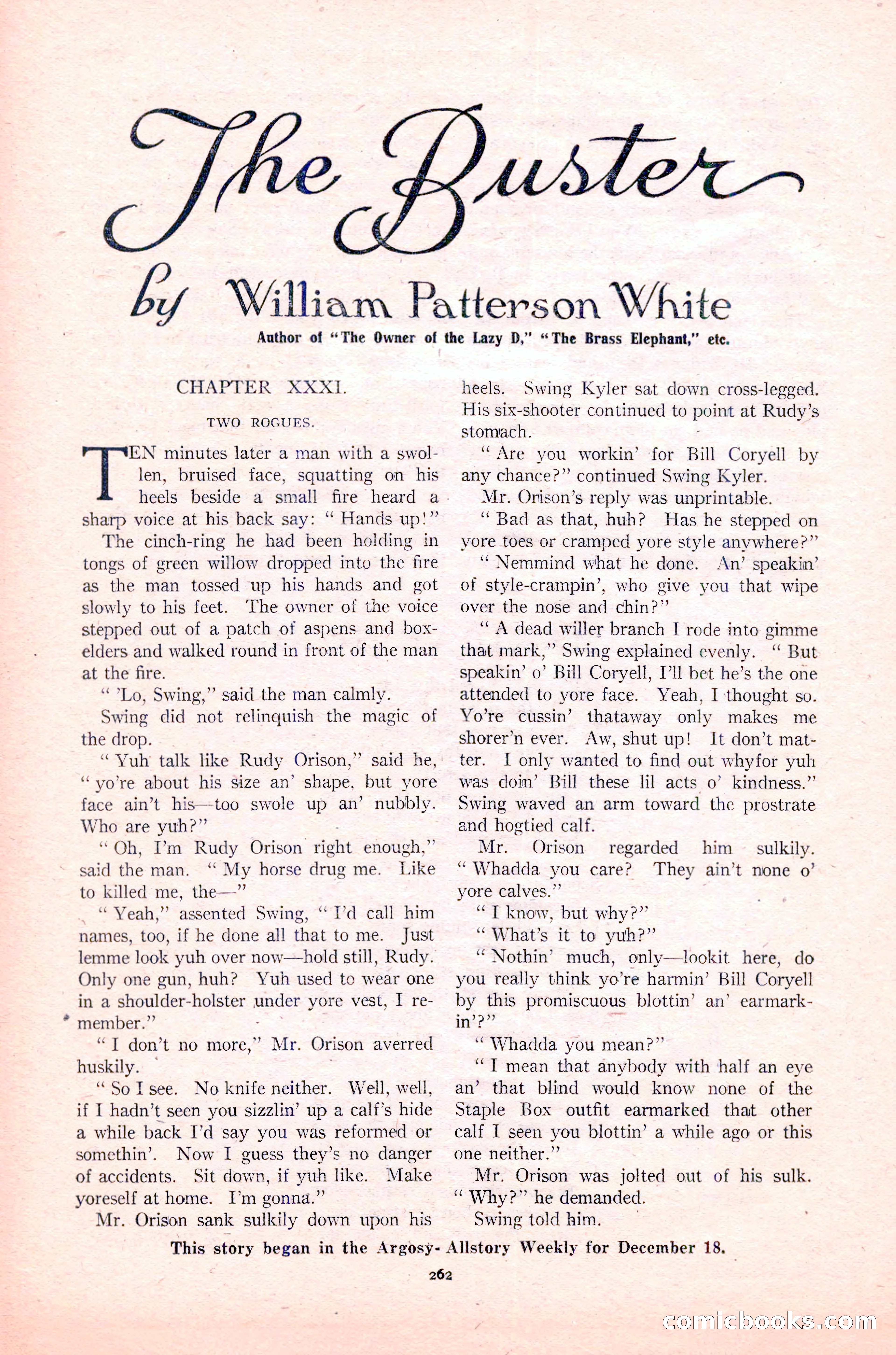 Argosy All-Story Weekly, January 29, 1923 — page 128 of 156