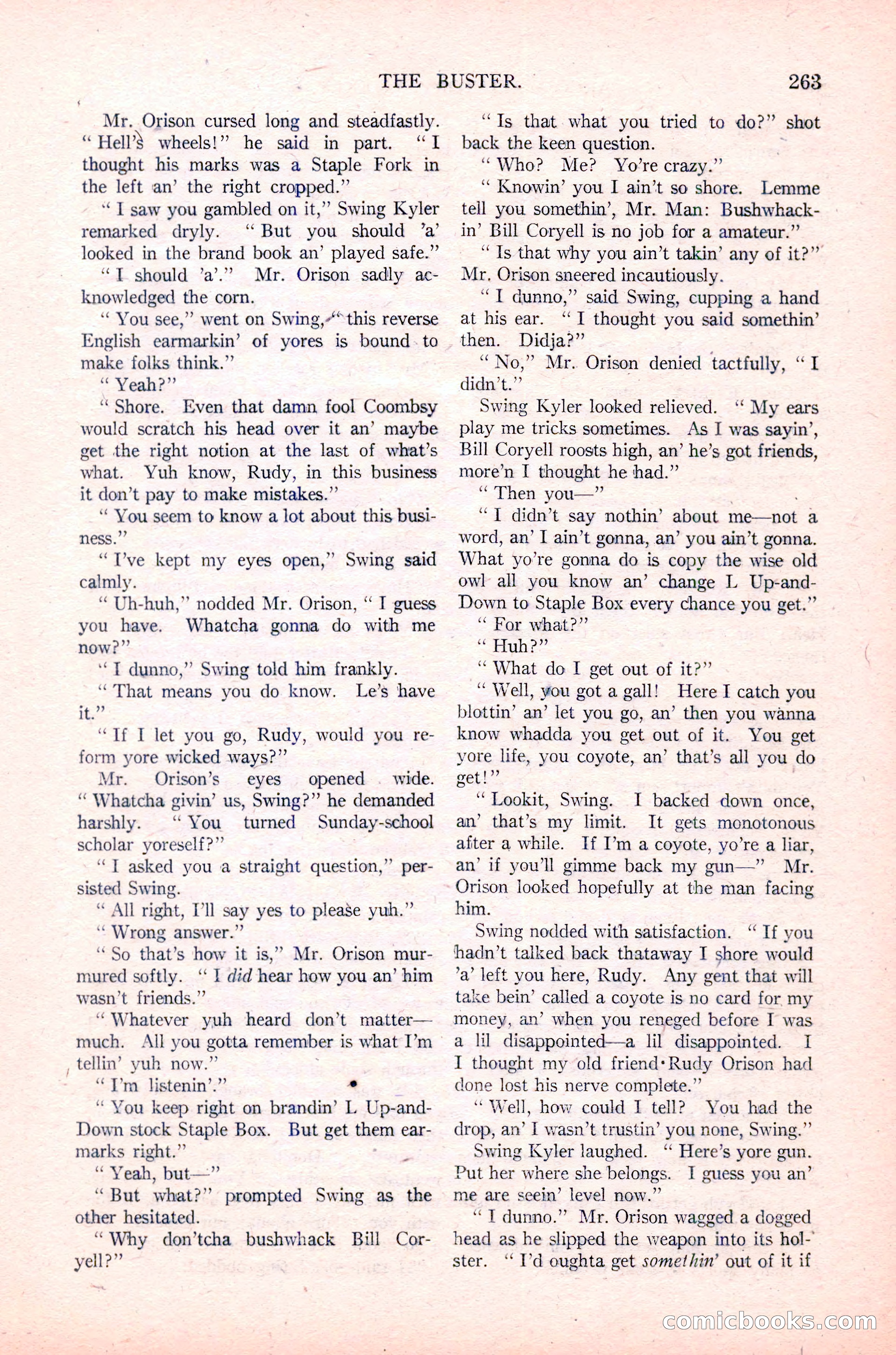 Argosy All-Story Weekly, January 29, 1923 — page 129 of 156