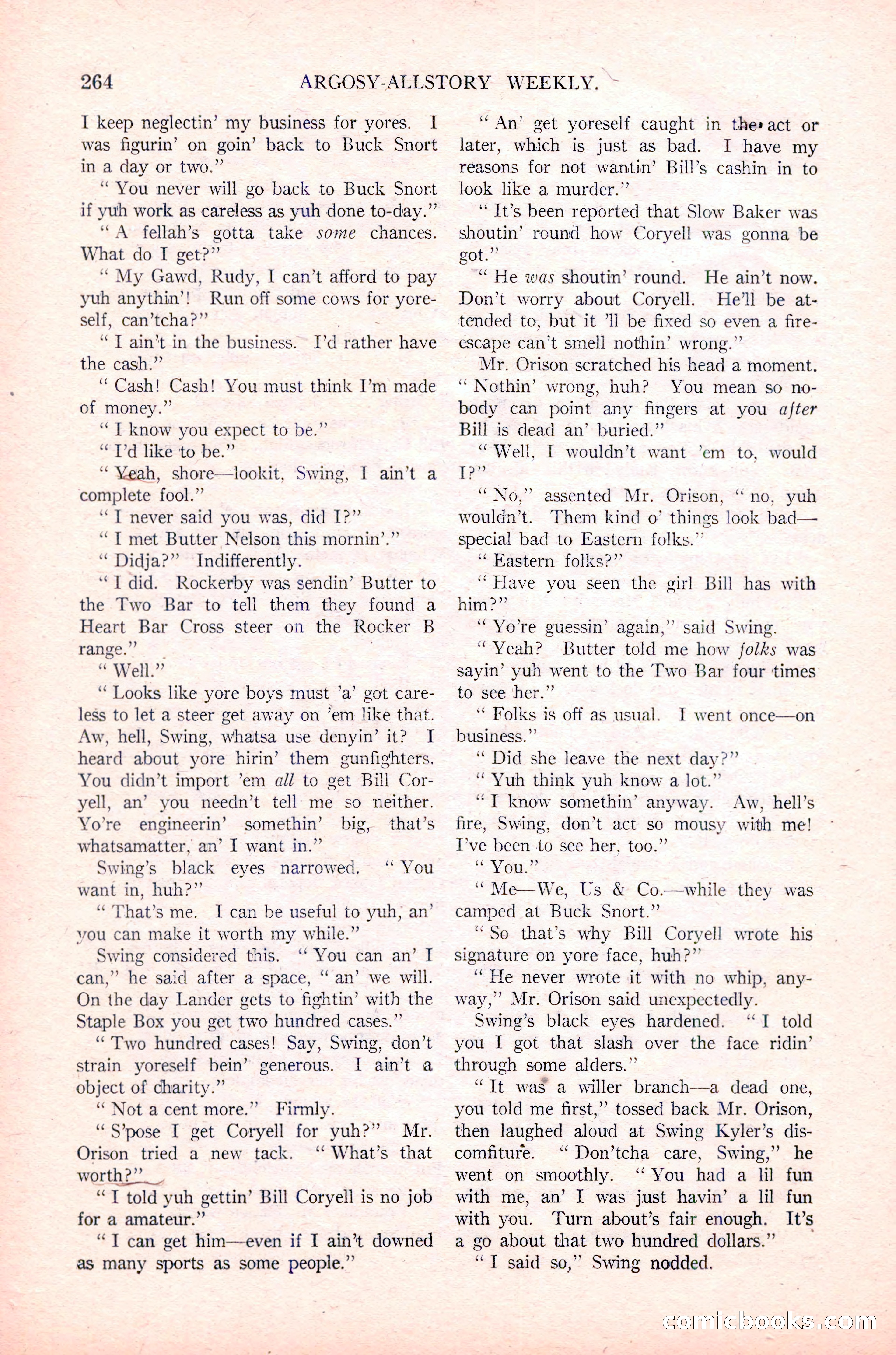Argosy All-Story Weekly, January 29, 1923 — page 130 of 156