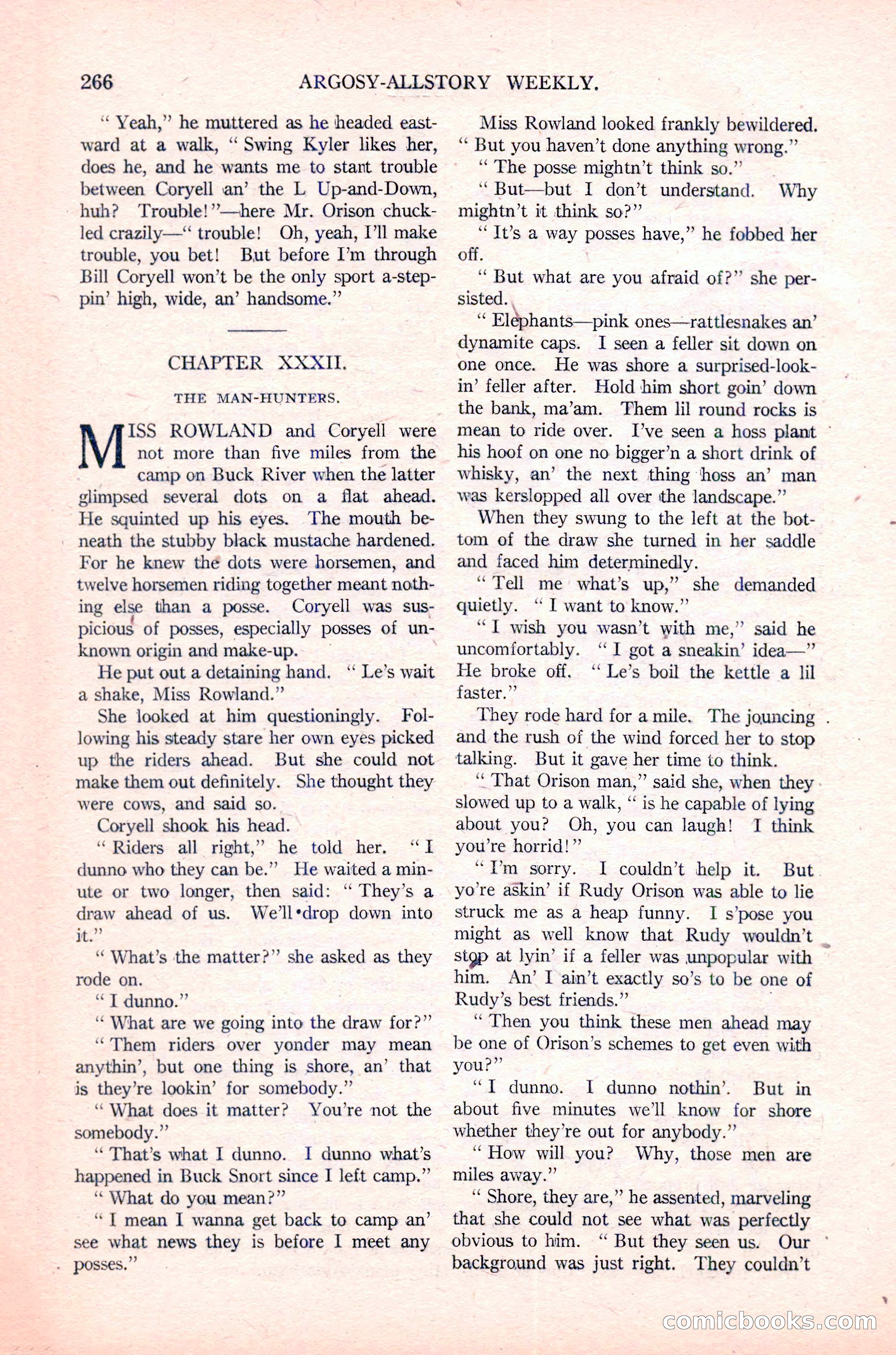 Argosy All-Story Weekly, January 29, 1923 — page 132 of 156