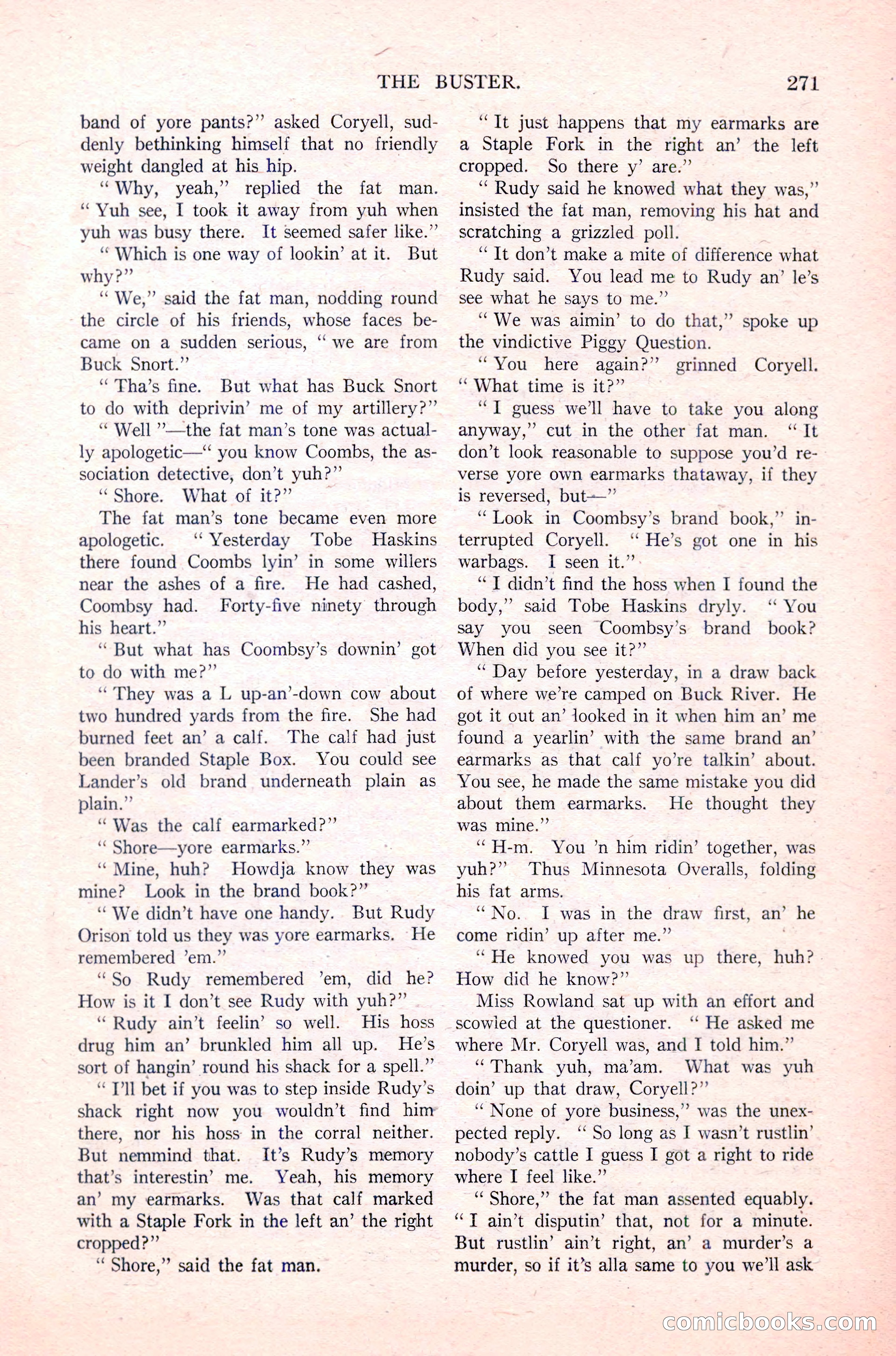 Argosy All-Story Weekly, January 29, 1923 — page 137 of 156