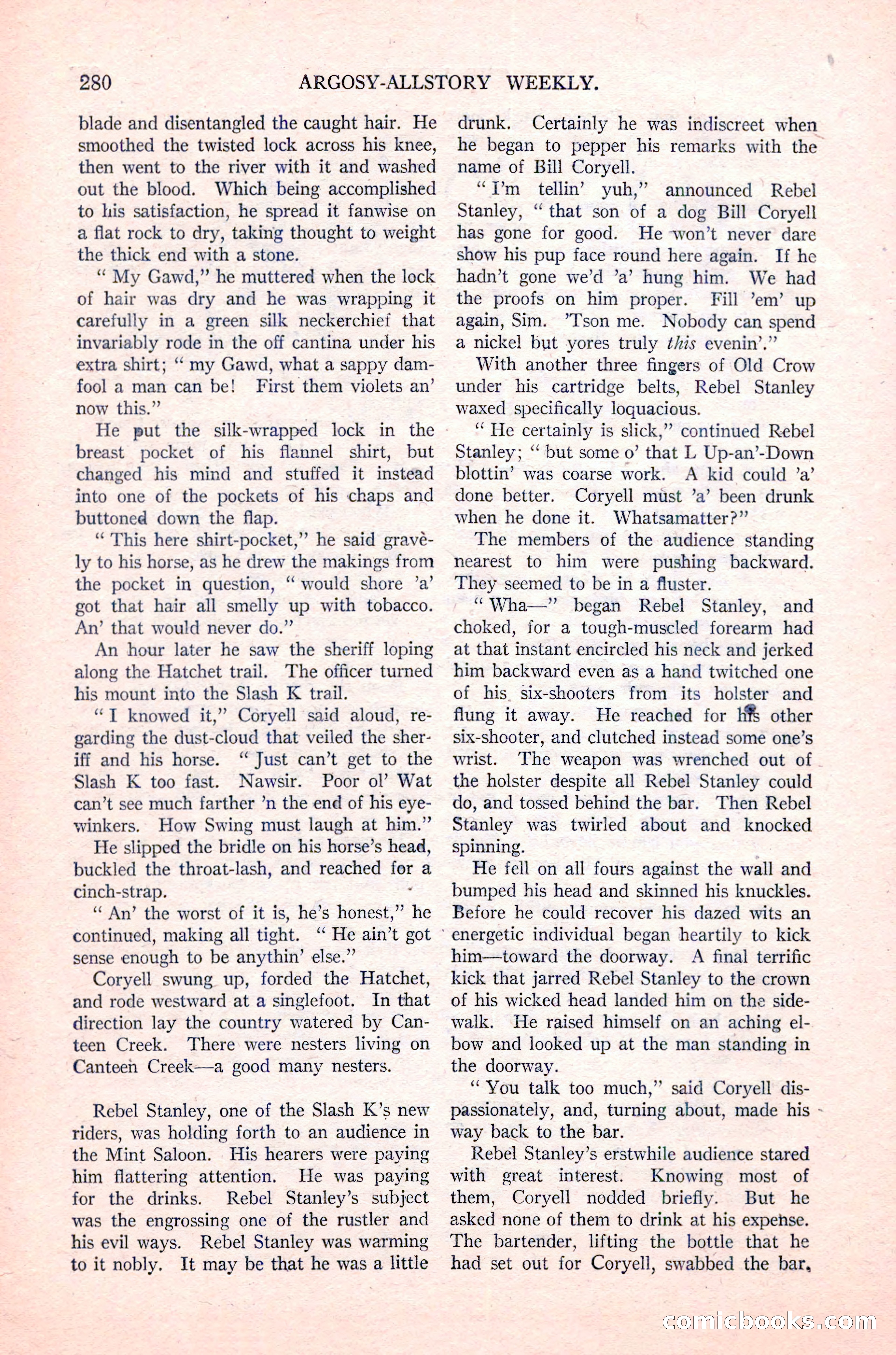 Argosy All-Story Weekly, January 29, 1923 — page 146 of 156