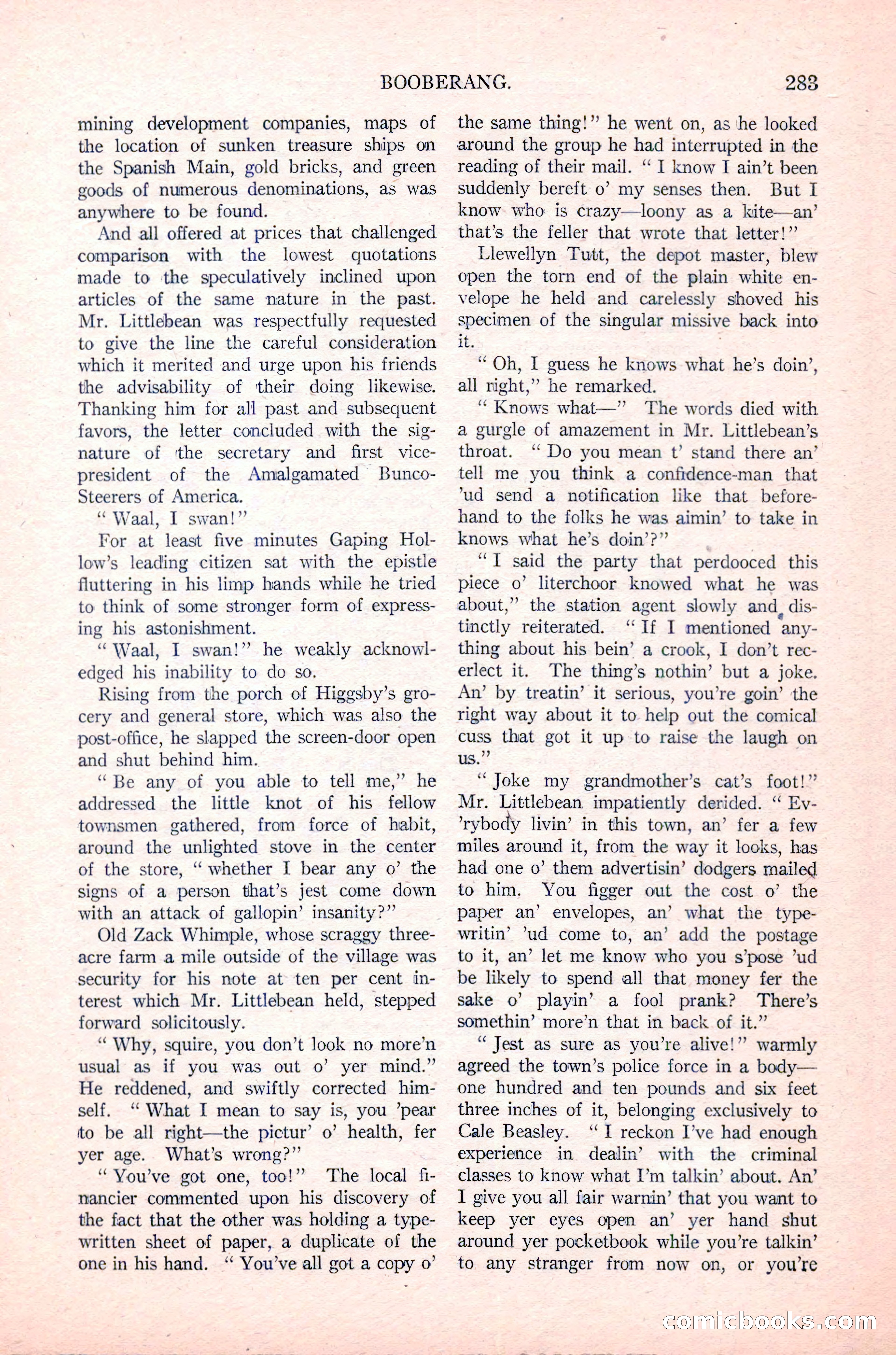 Argosy All-Story Weekly, January 29, 1923 — page 149 of 156