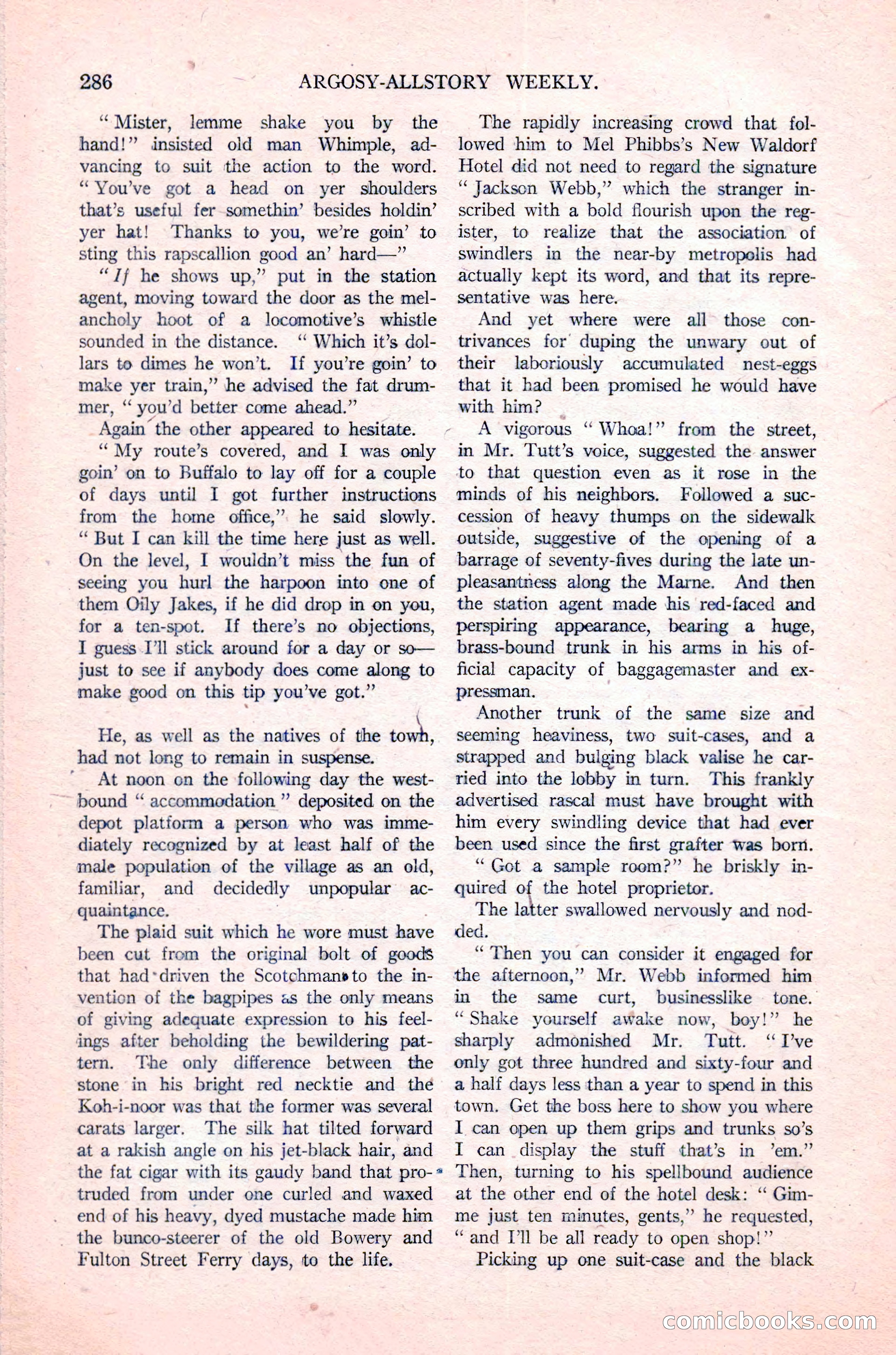 Argosy All-Story Weekly, January 29, 1923 — page 152 of 156