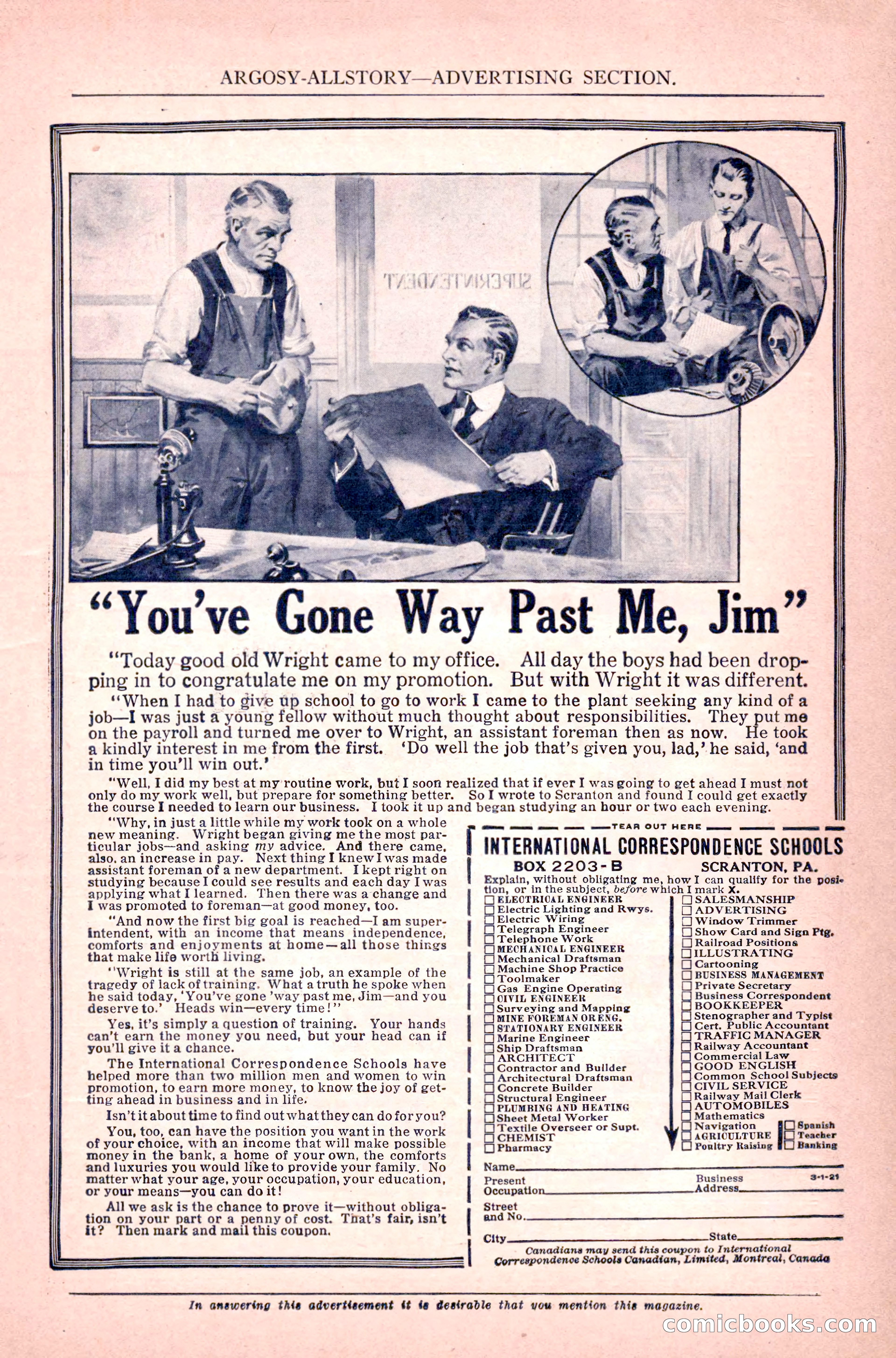 Argosy All-Story Weekly, June 11, 1921 — page 5 of 156