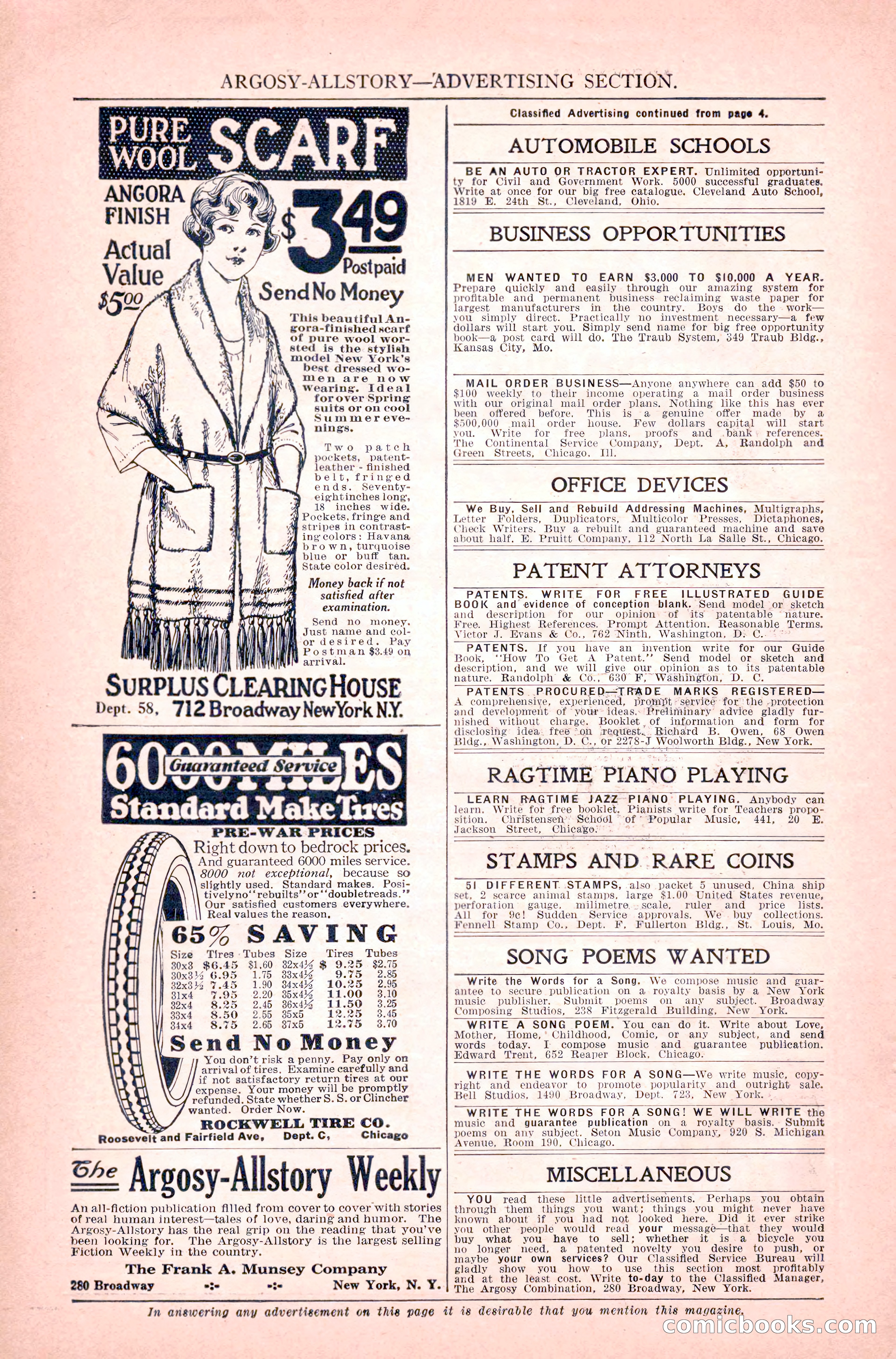 Argosy All-Story Weekly, June 11, 1921 — page 8 of 156