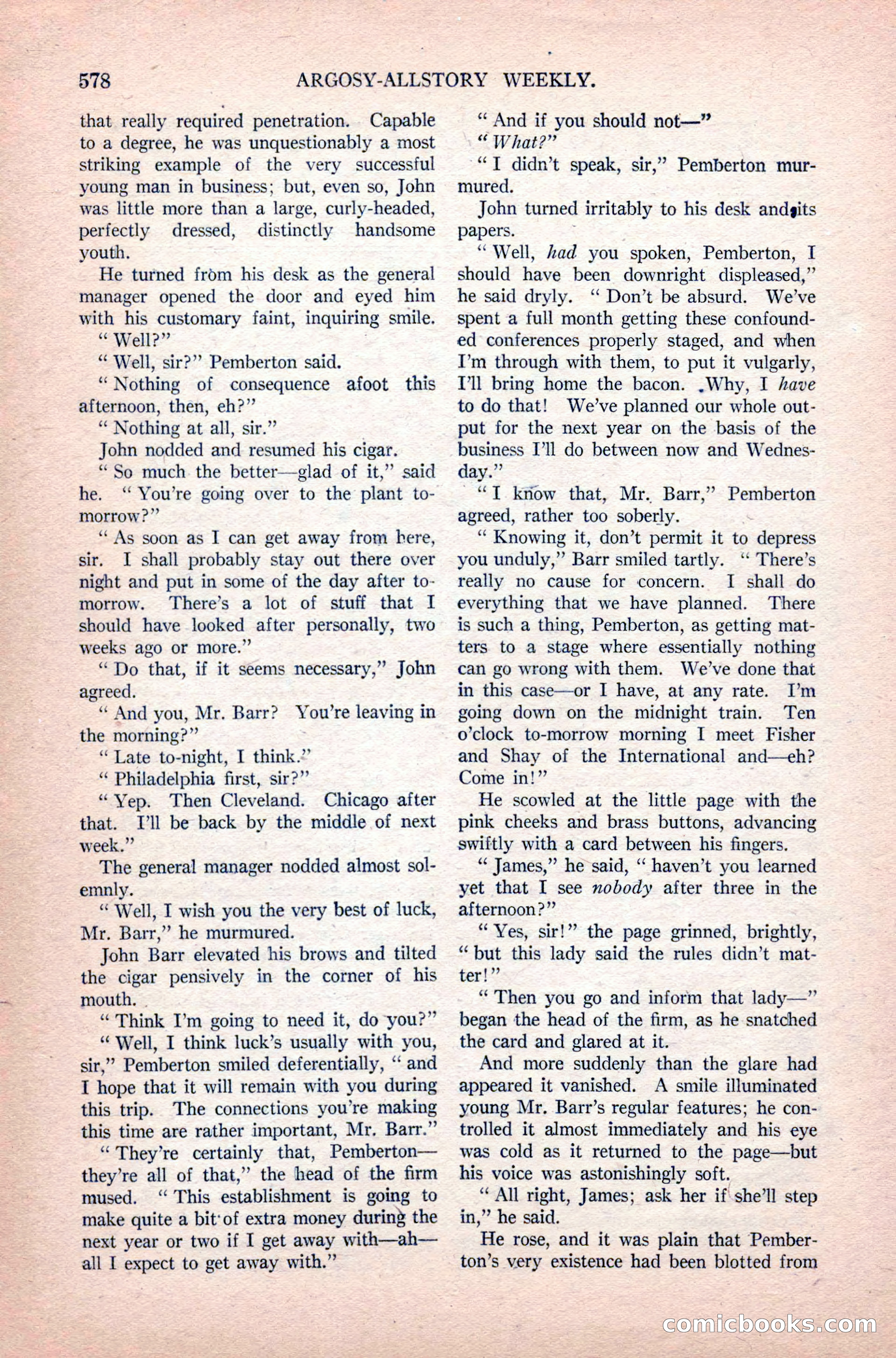 Argosy All-Story Weekly, June 11, 1921 — page 12 of 156