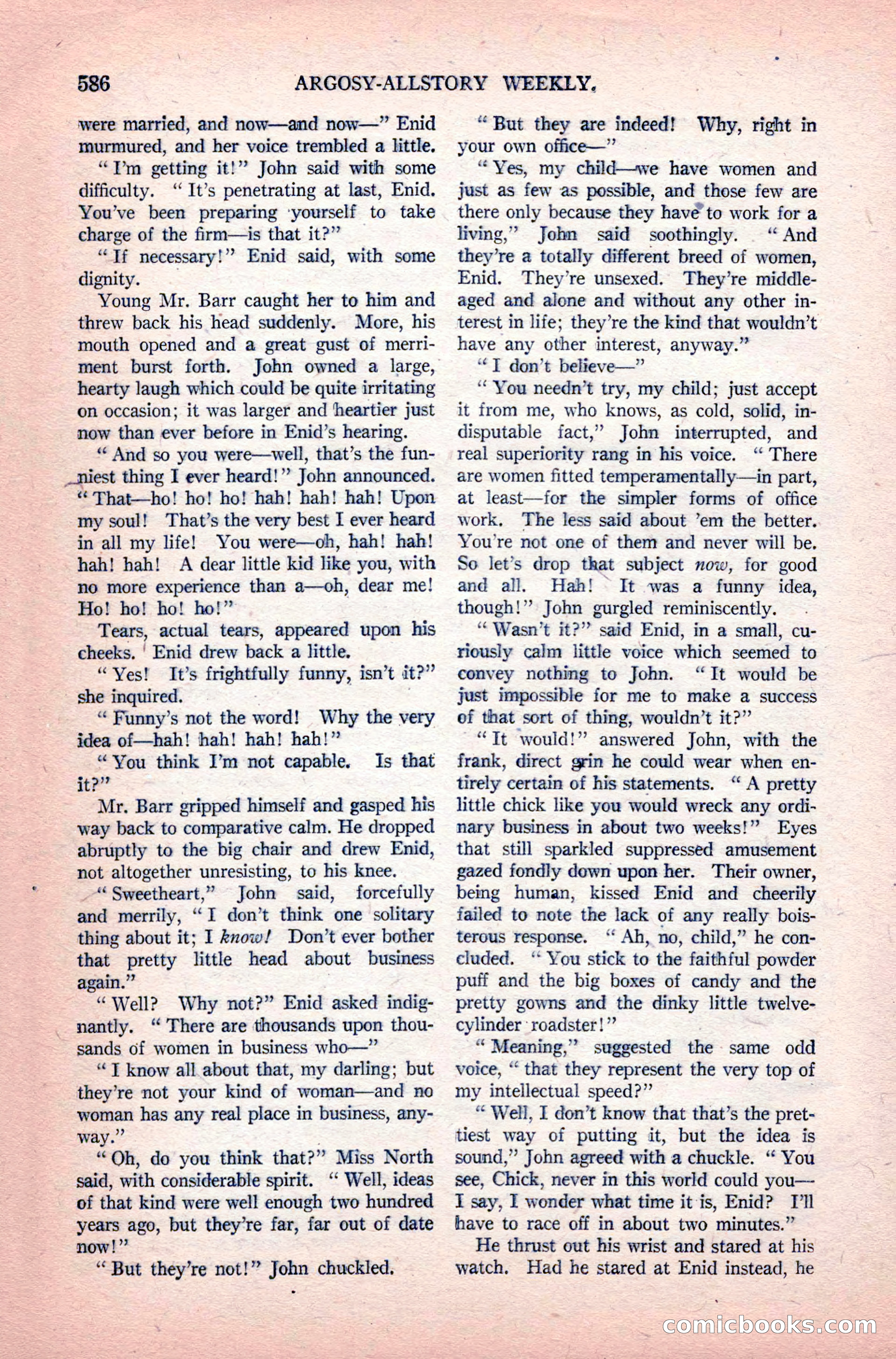 Argosy All-Story Weekly, June 11, 1921 — page 20 of 156