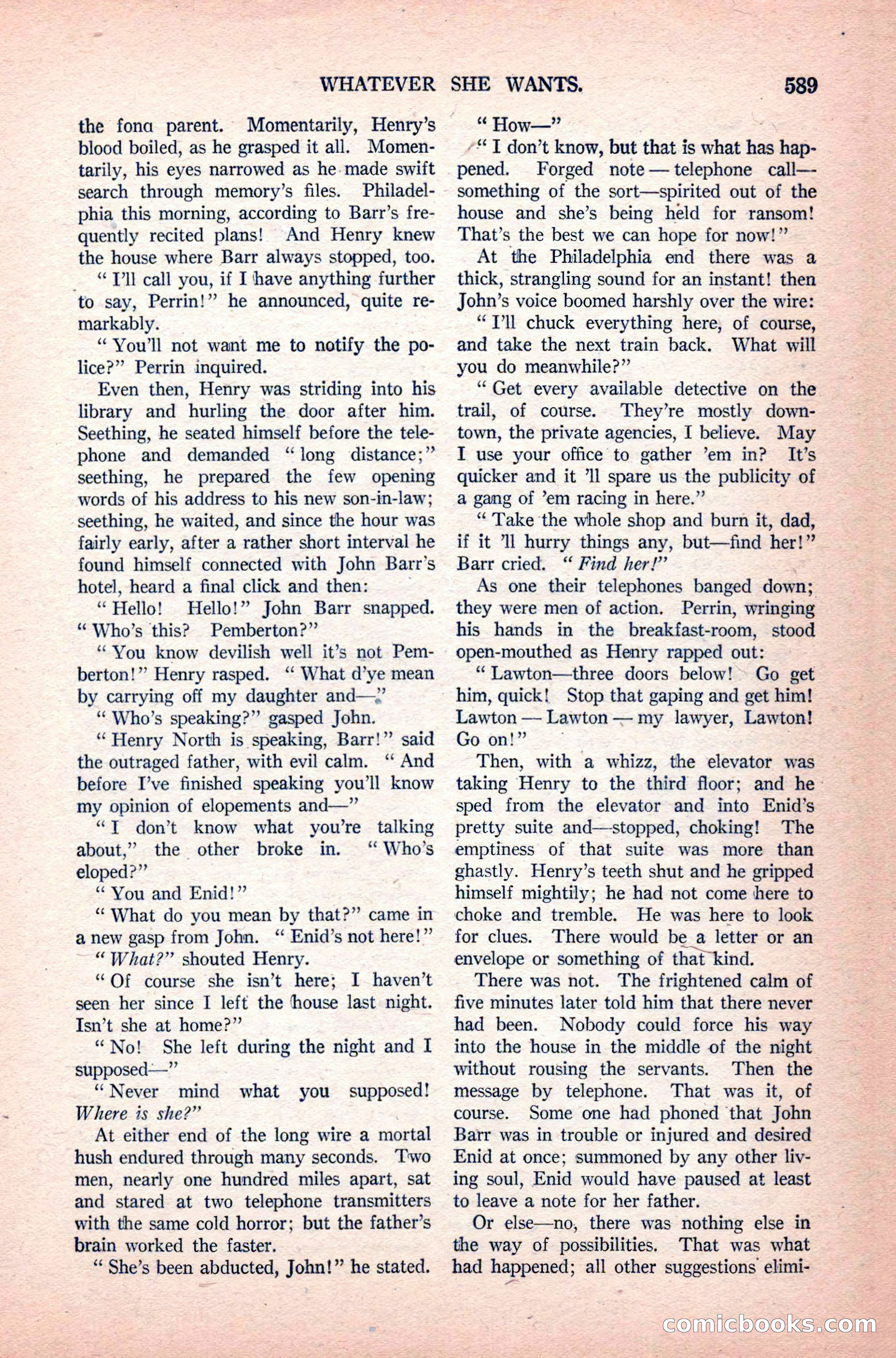 Argosy All-Story Weekly, June 11, 1921 — page 23 of 156