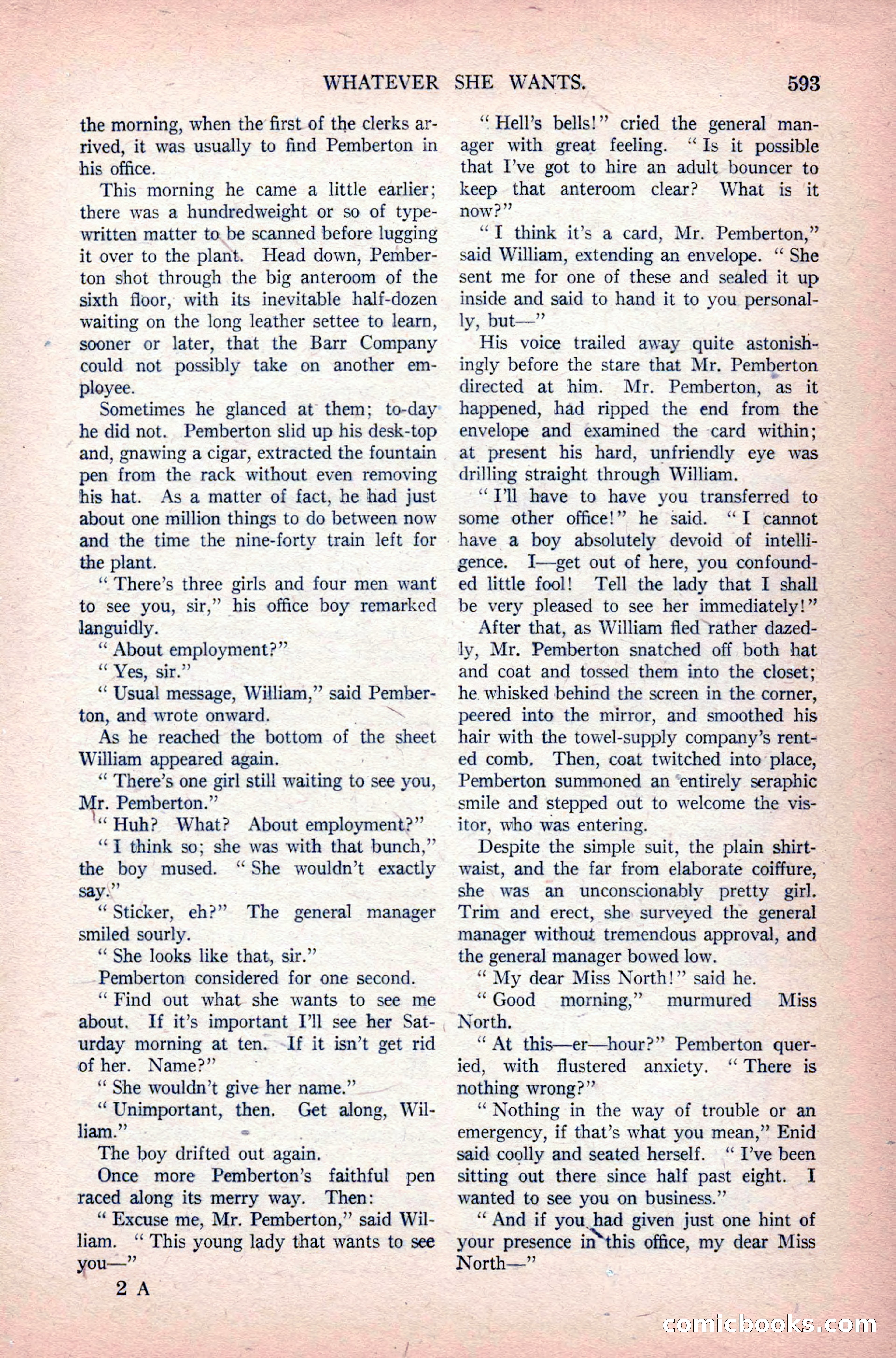 Argosy All-Story Weekly, June 11, 1921 — page 27 of 156