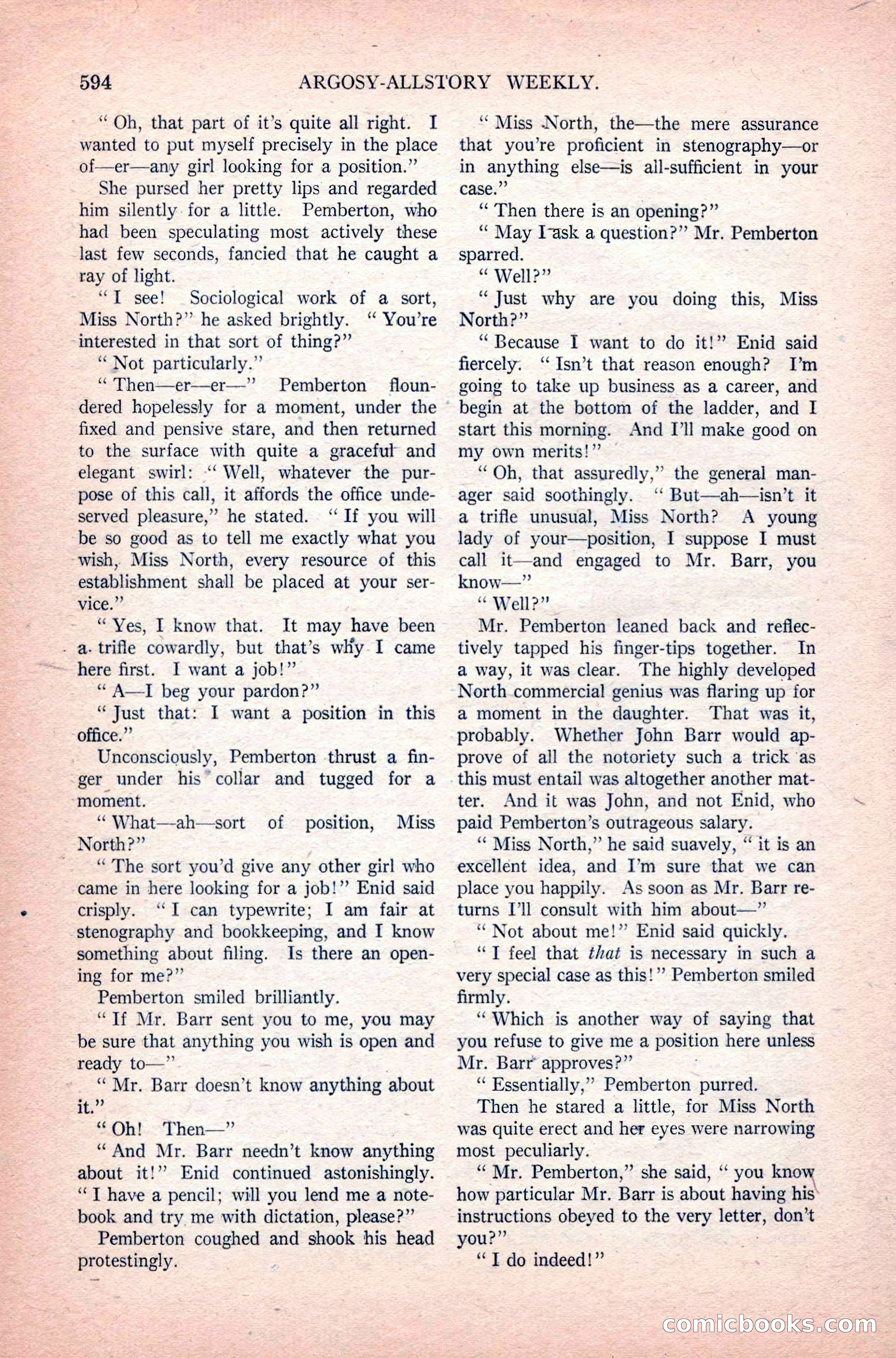 Argosy All-Story Weekly, June 11, 1921 — page 28 of 156