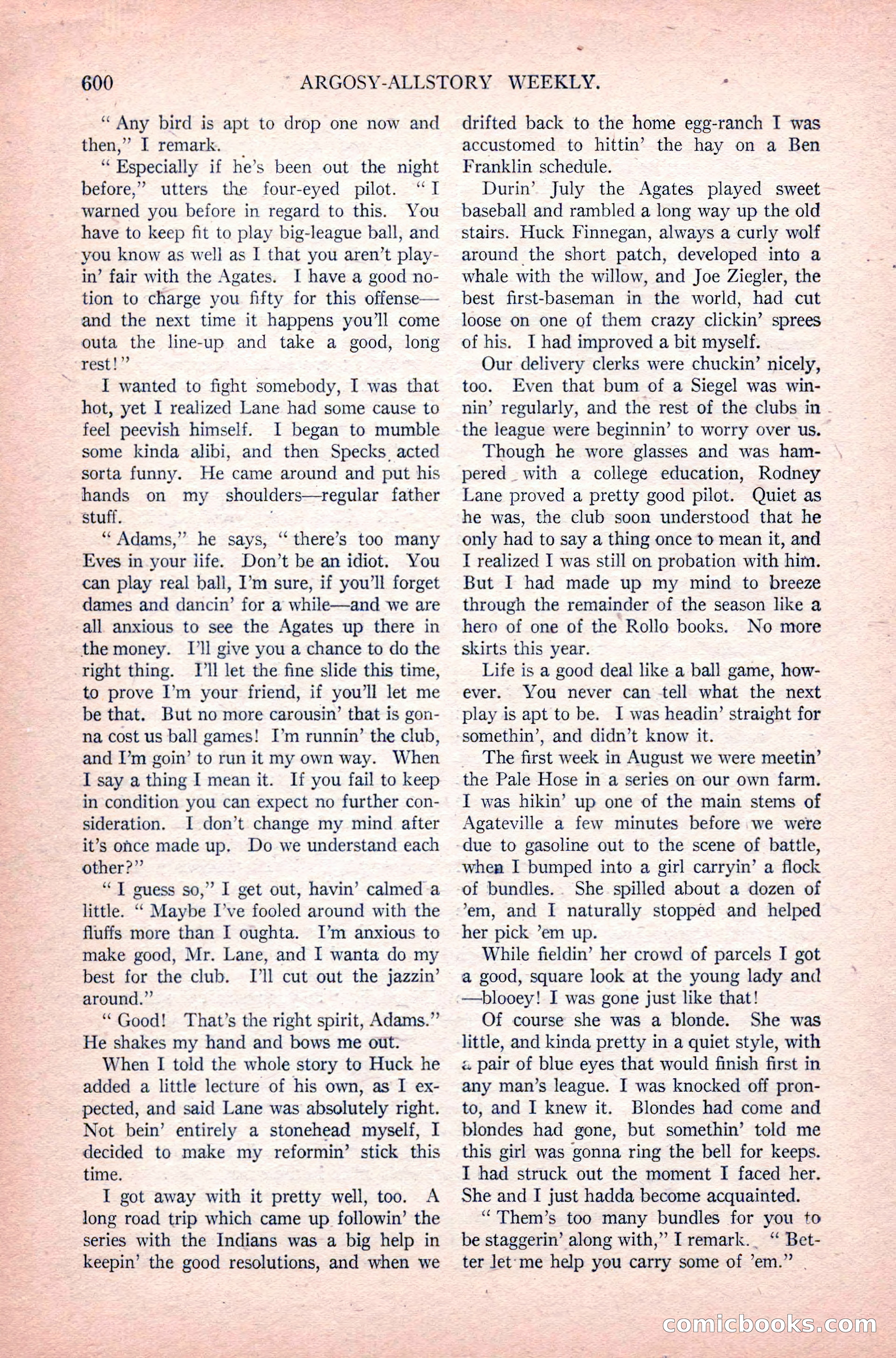 Argosy All-Story Weekly, June 11, 1921 — page 34 of 156