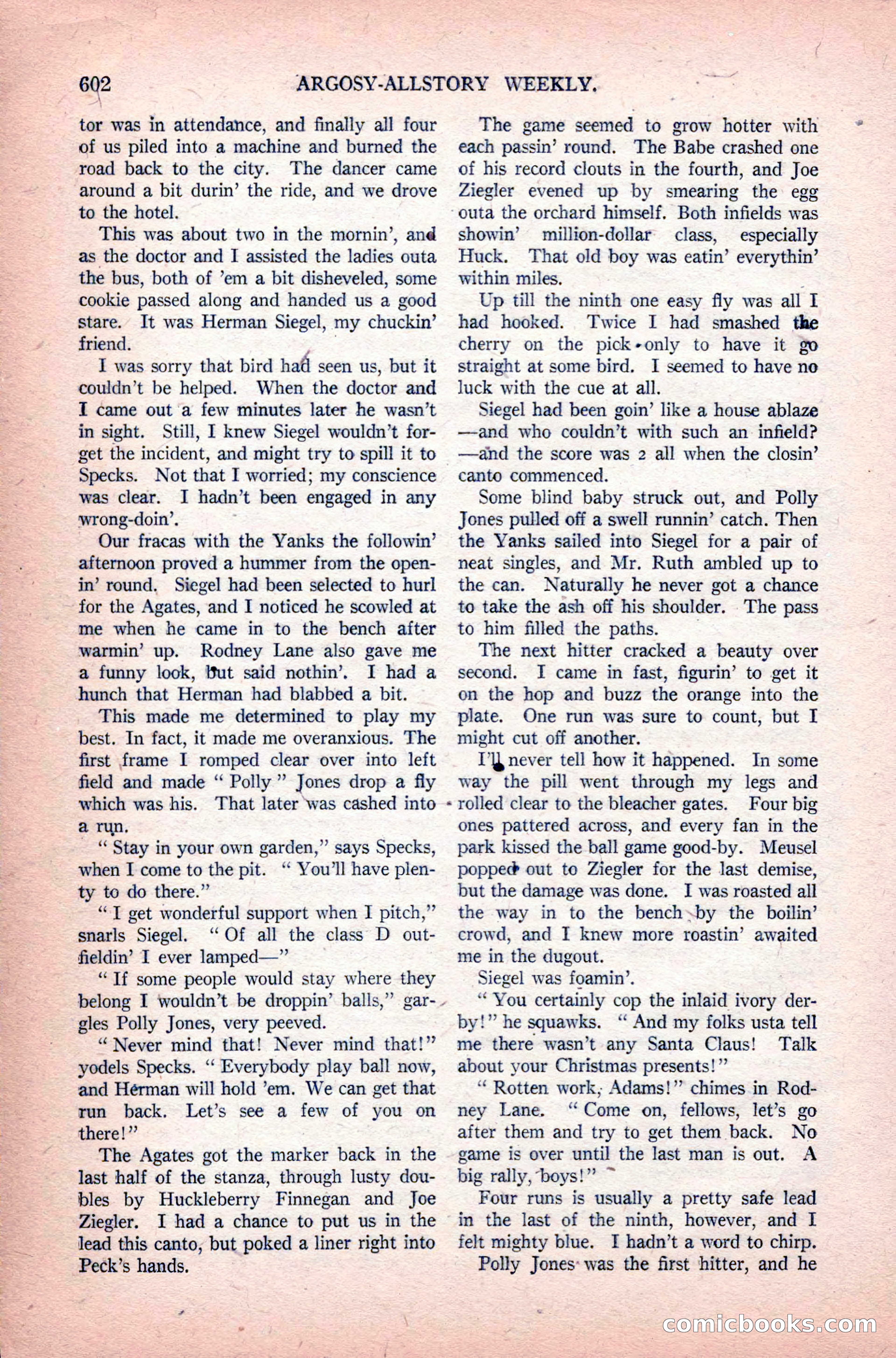 Argosy All-Story Weekly, June 11, 1921 — page 36 of 156