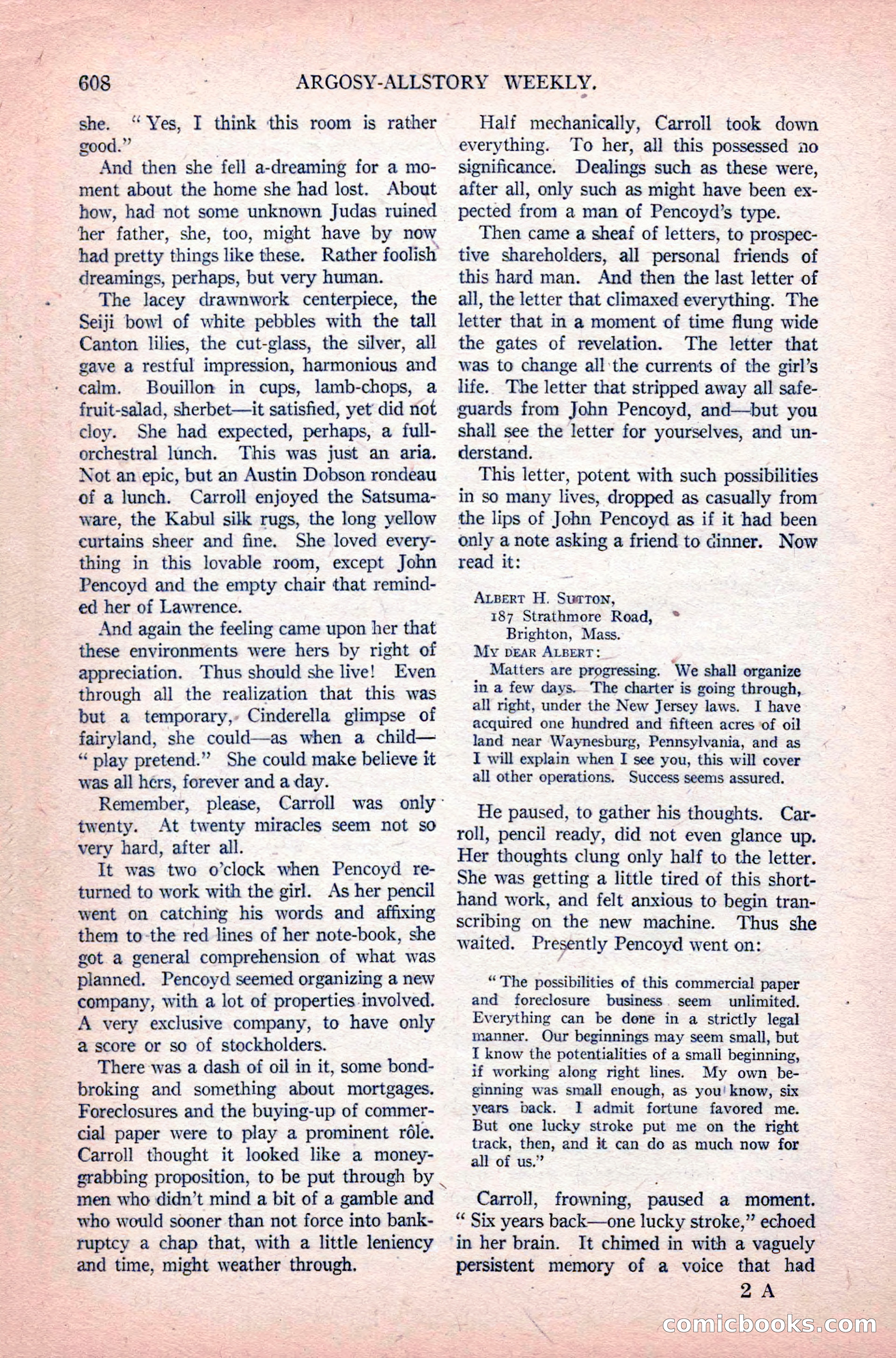 Argosy All-Story Weekly, June 11, 1921 — page 42 of 156