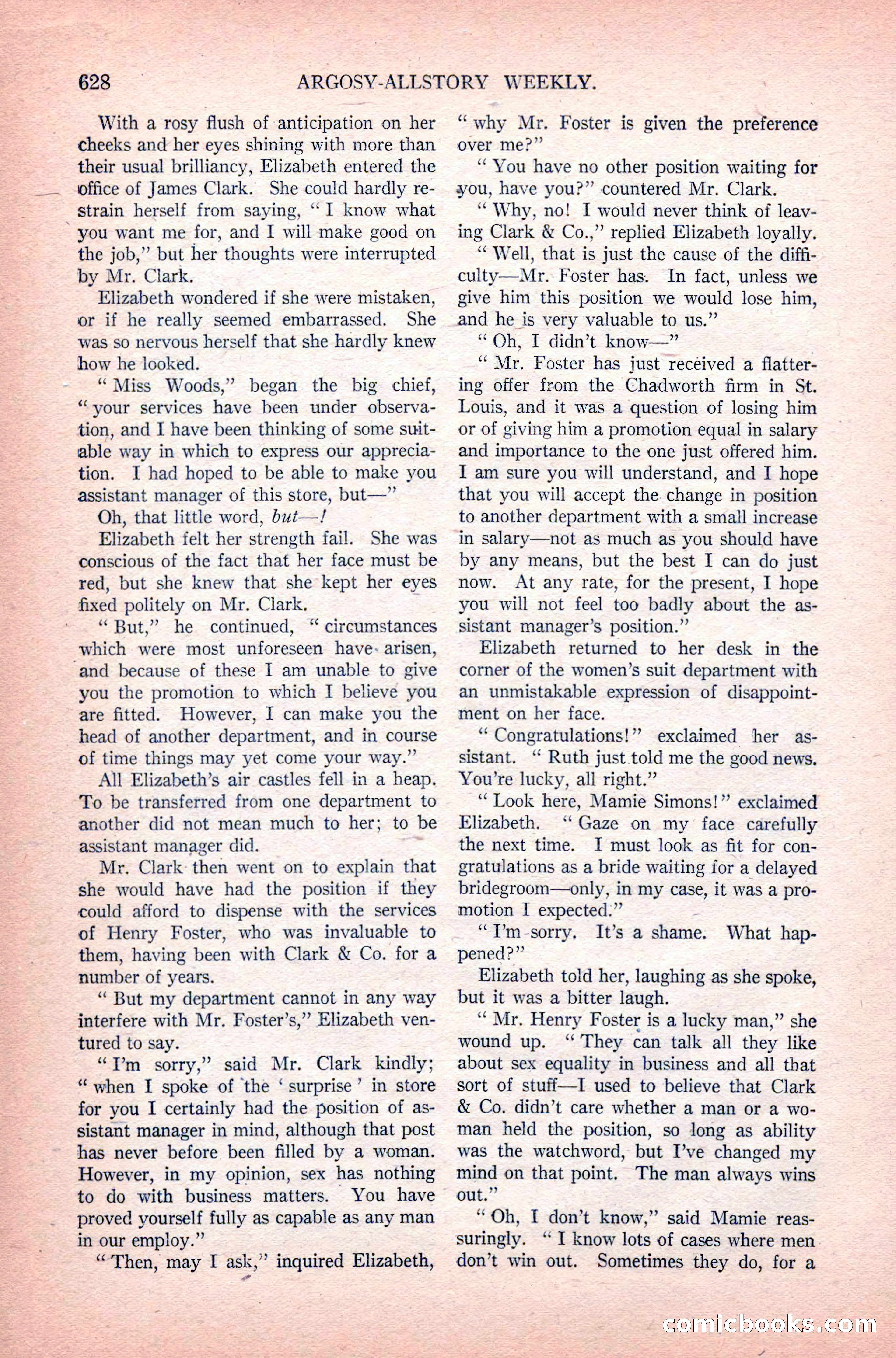 Argosy All-Story Weekly, June 11, 1921 — page 62 of 156