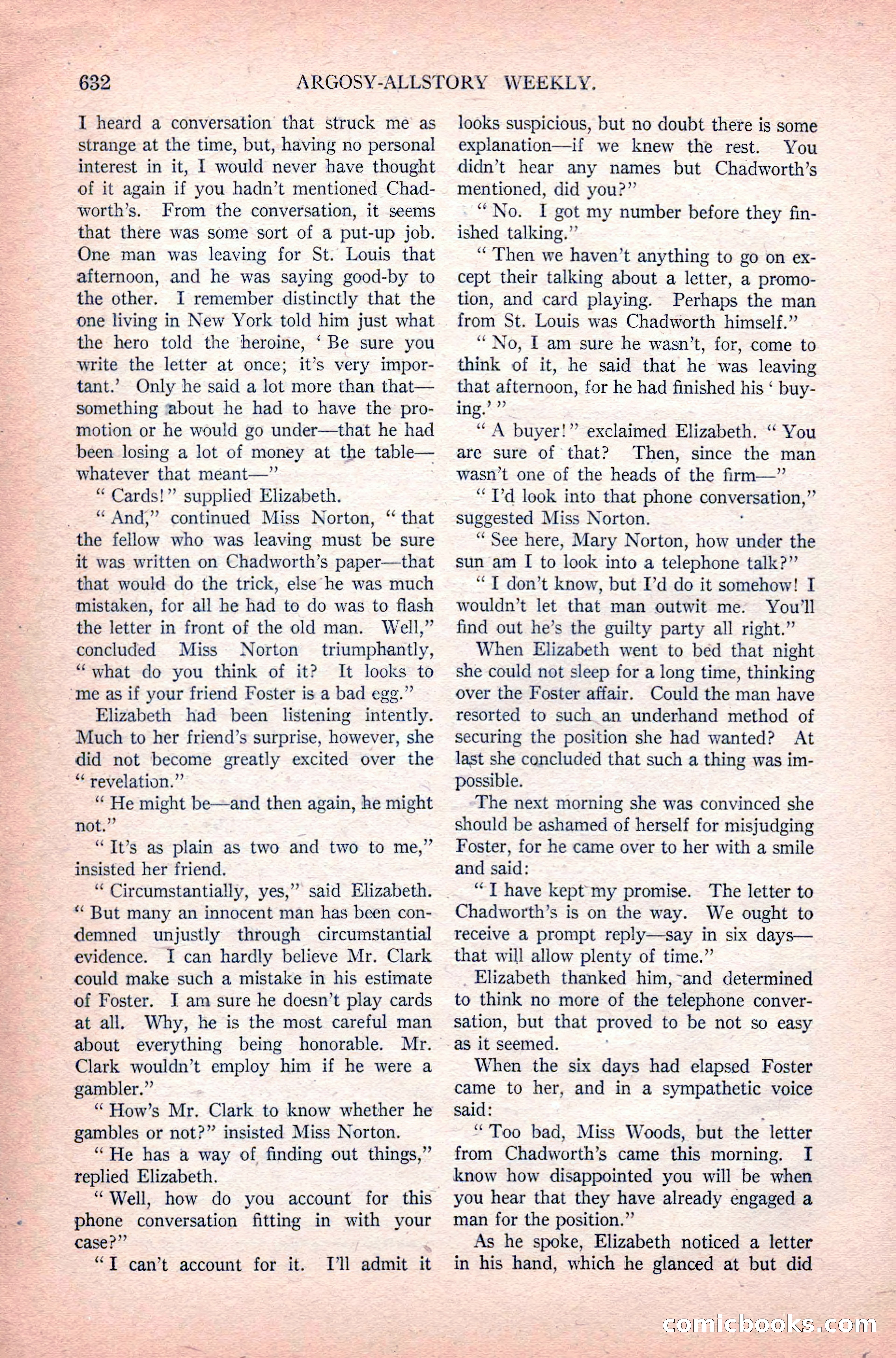 Argosy All-Story Weekly, June 11, 1921 — page 66 of 156