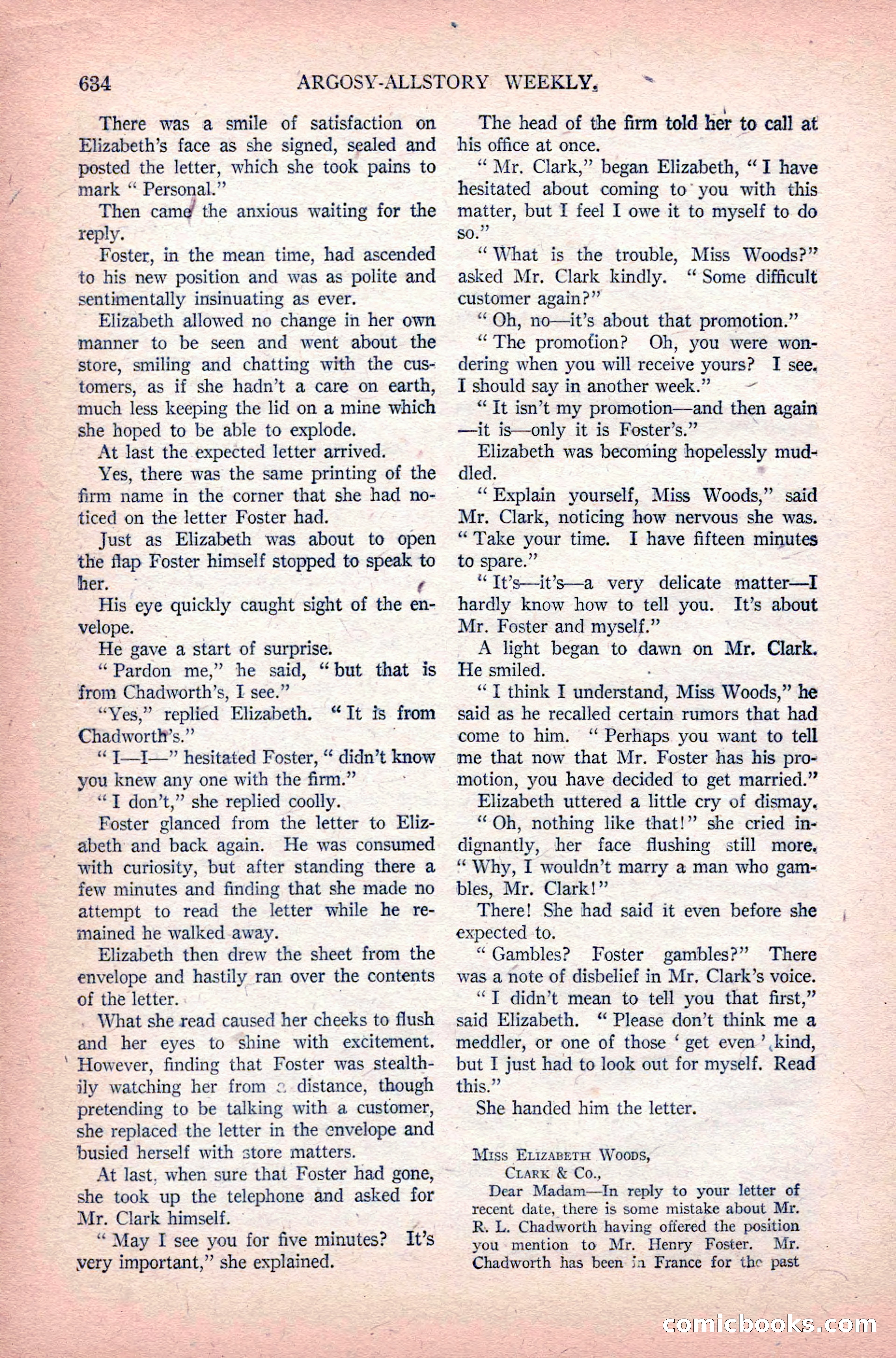 Argosy All-Story Weekly, June 11, 1921 — page 68 of 156