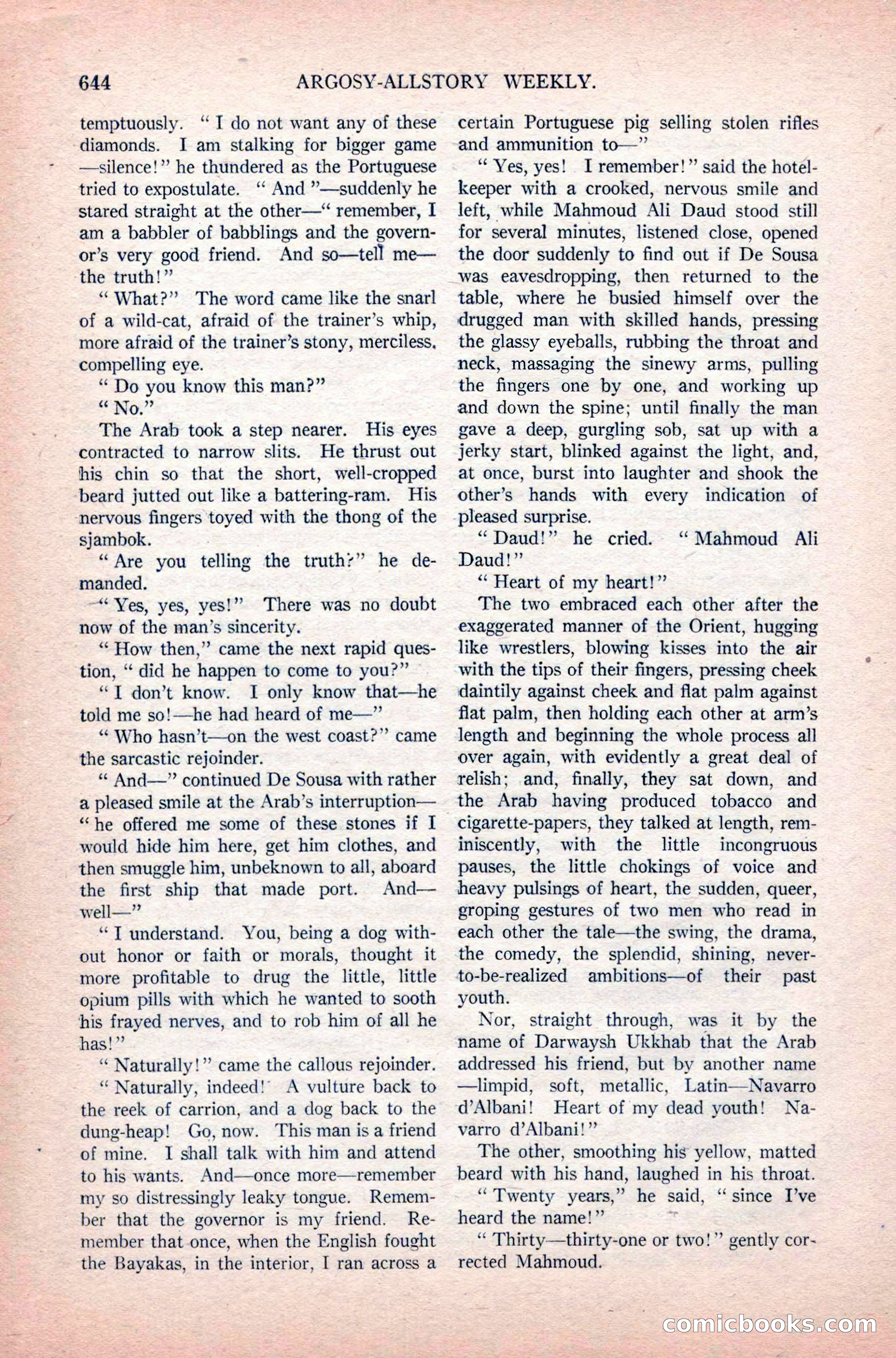 Argosy All-Story Weekly, June 11, 1921 — page 78 of 156