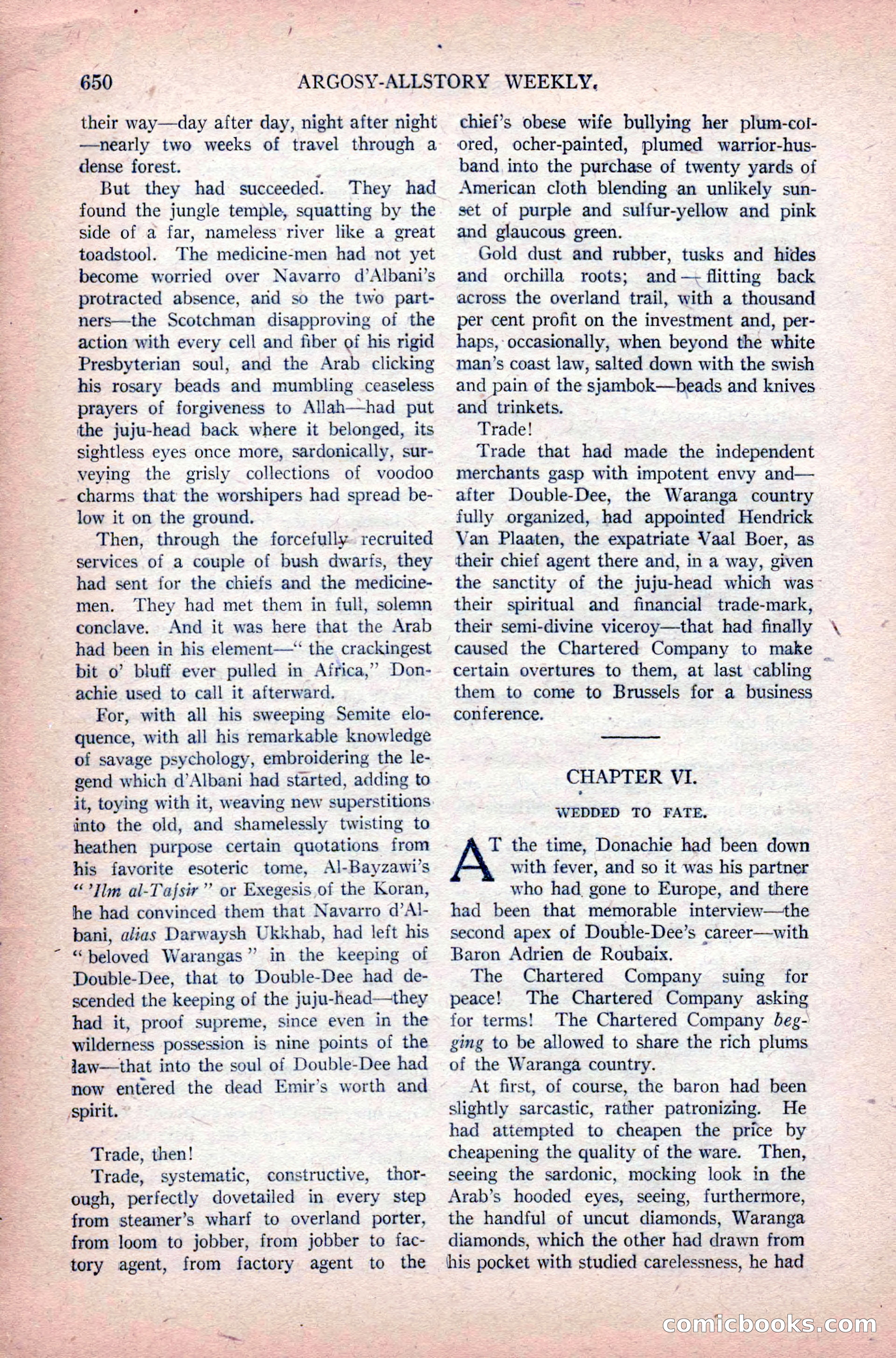 Argosy All-Story Weekly, June 11, 1921 — page 84 of 156