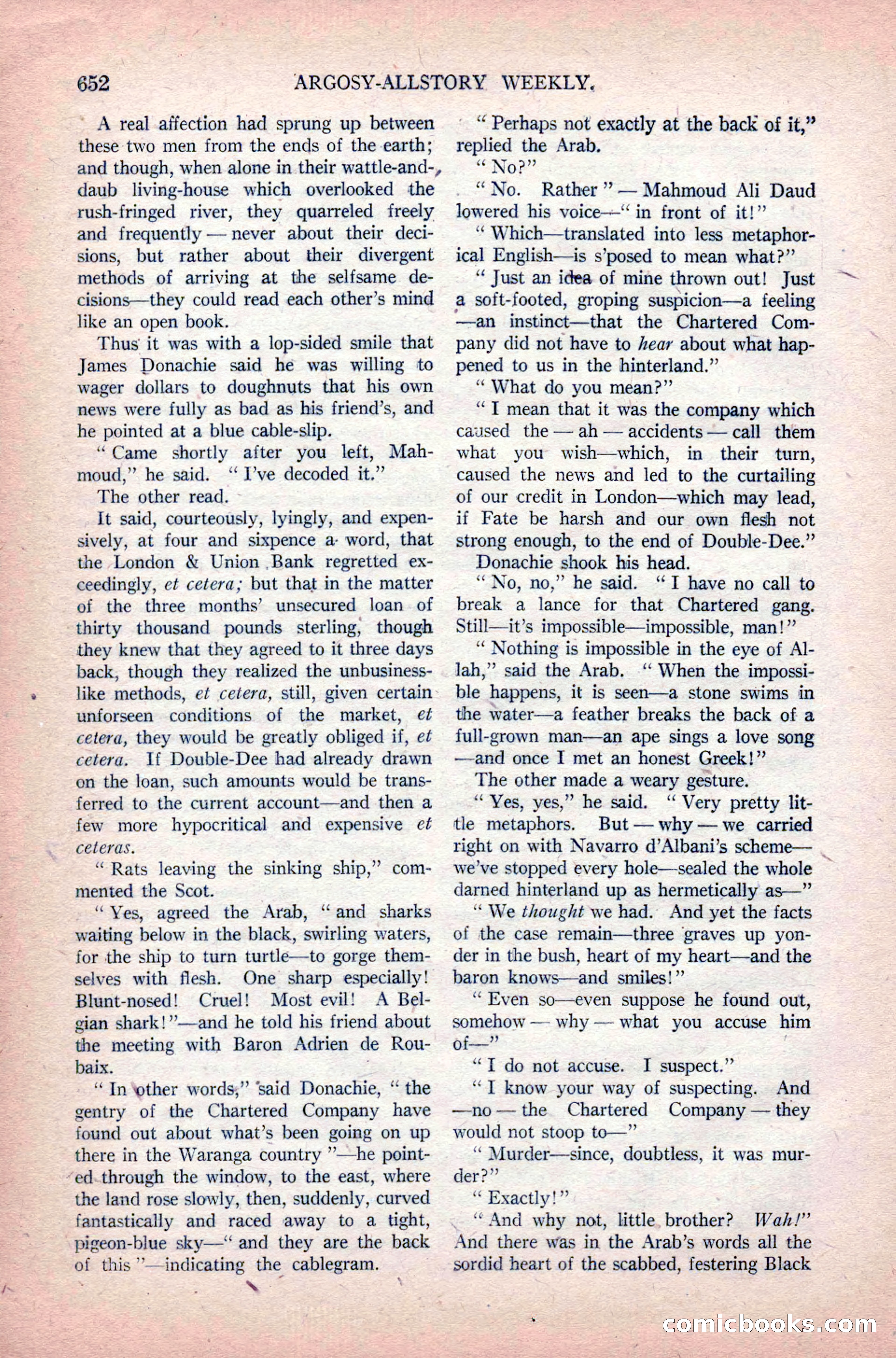 Argosy All-Story Weekly, June 11, 1921 — page 86 of 156