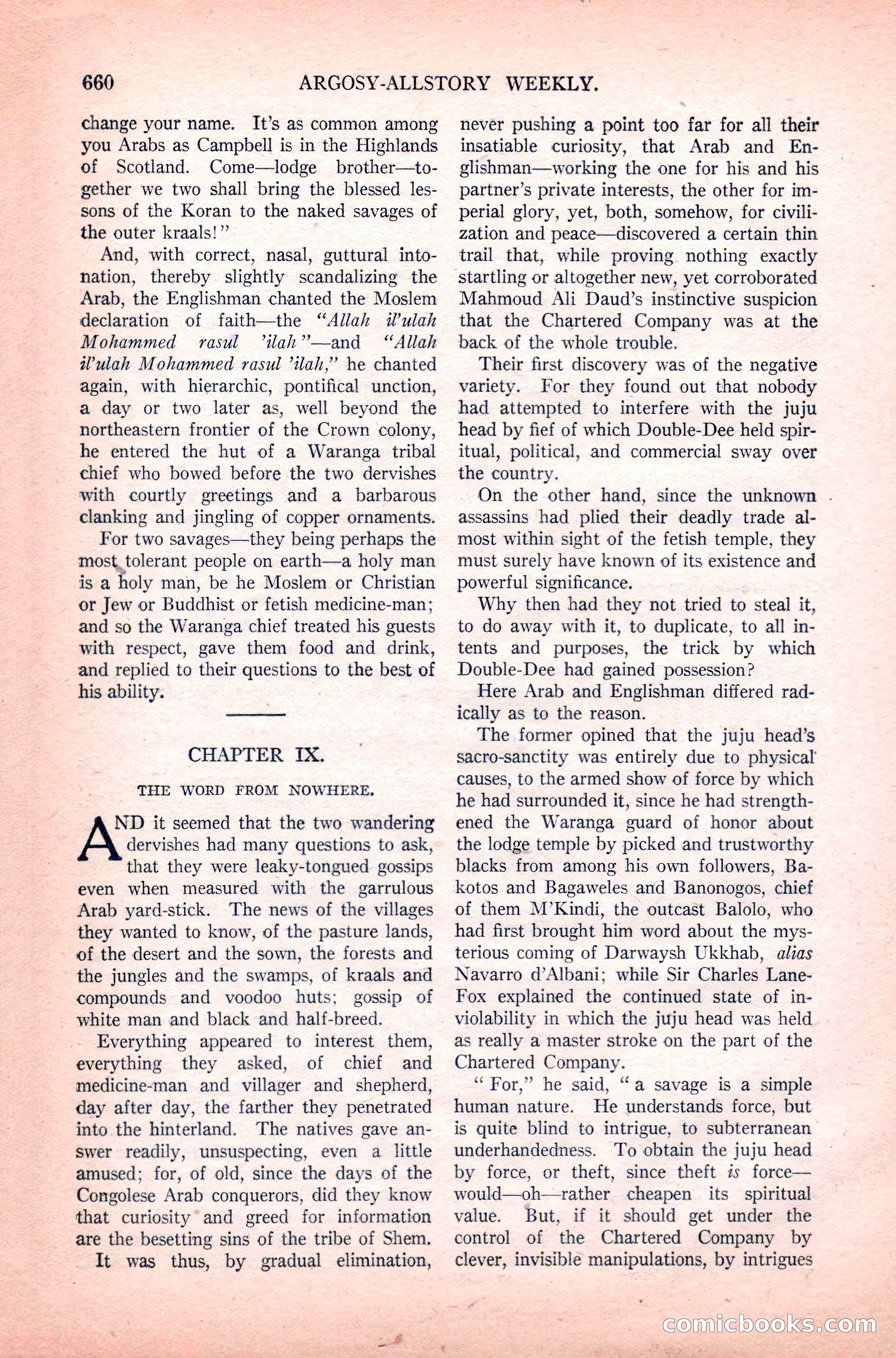 Argosy All-Story Weekly, June 11, 1921 — page 94 of 156