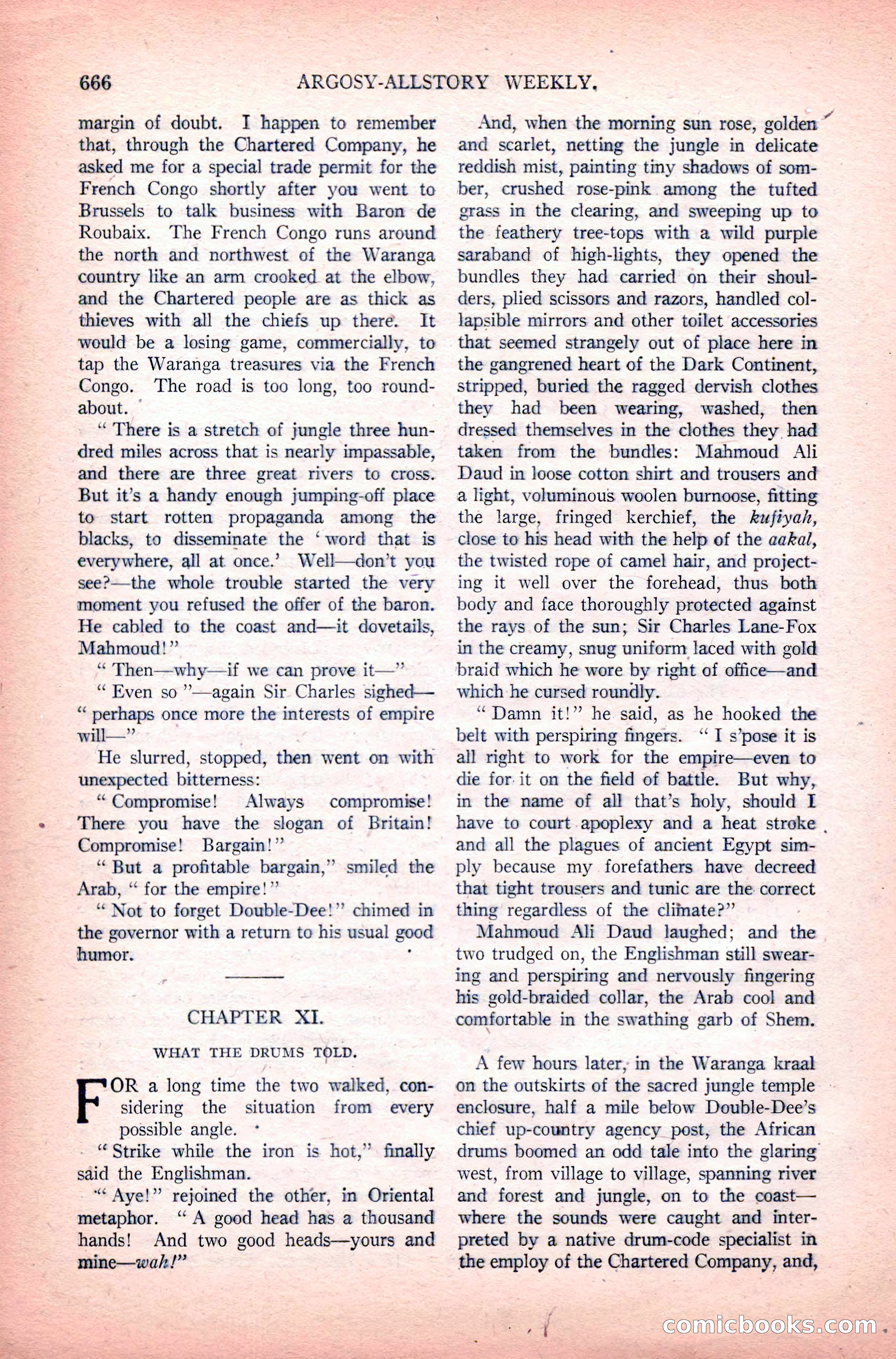 Argosy All-Story Weekly, June 11, 1921 — page 100 of 156