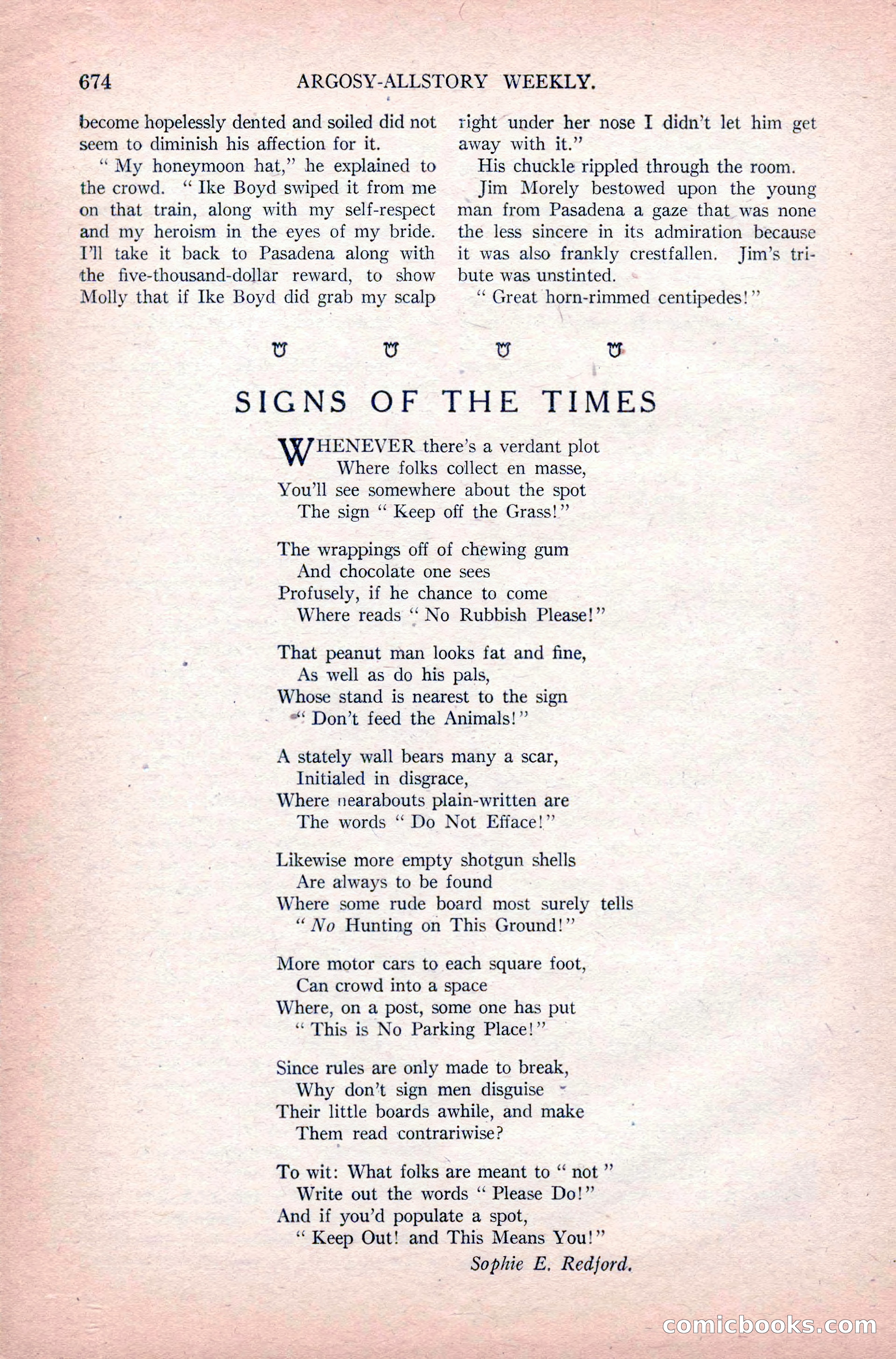 Argosy All-Story Weekly, June 11, 1921 — page 108 of 156