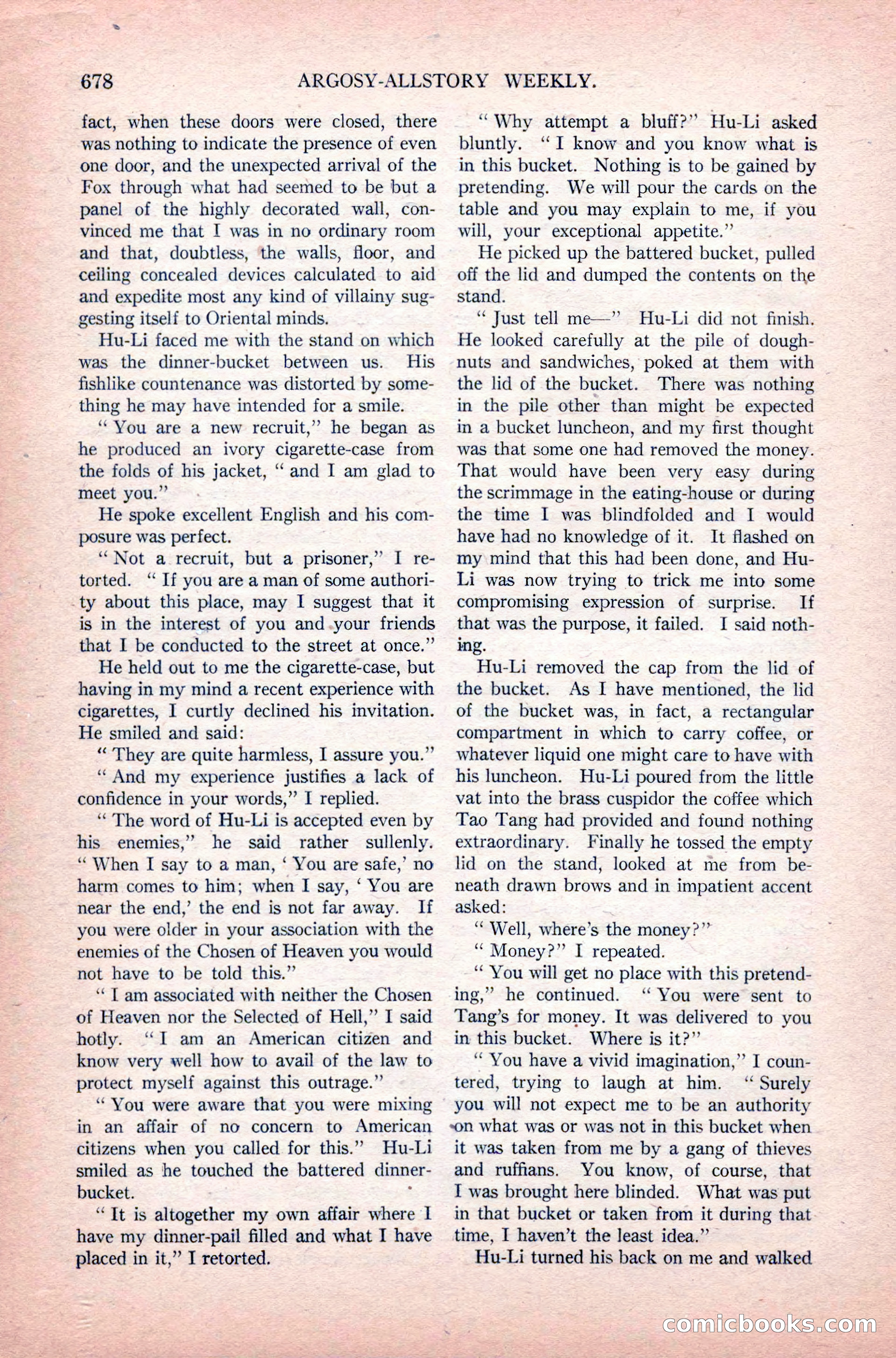 Argosy All-Story Weekly, June 11, 1921 — page 112 of 156