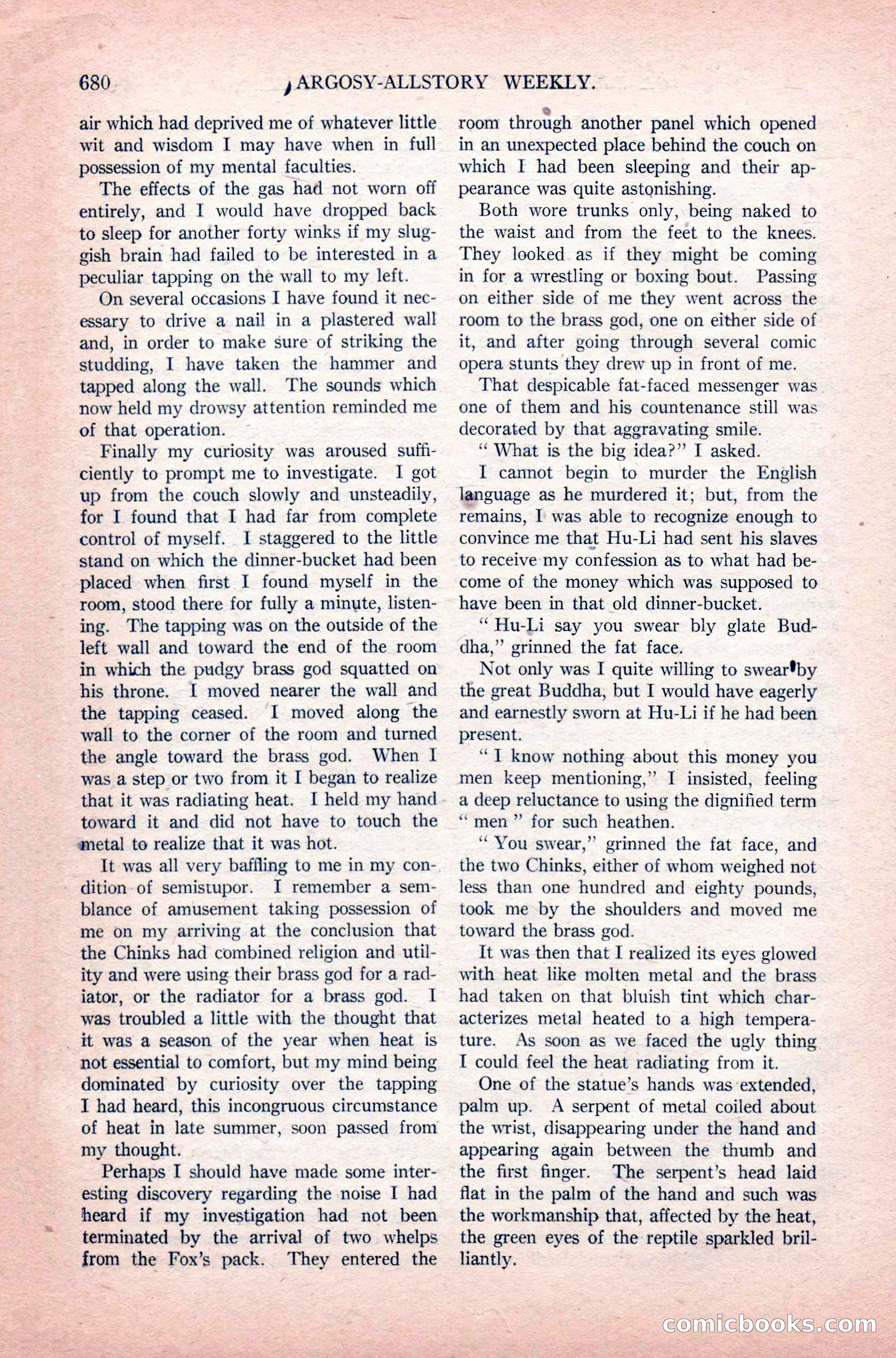 Argosy All-Story Weekly, June 11, 1921 — page 114 of 156