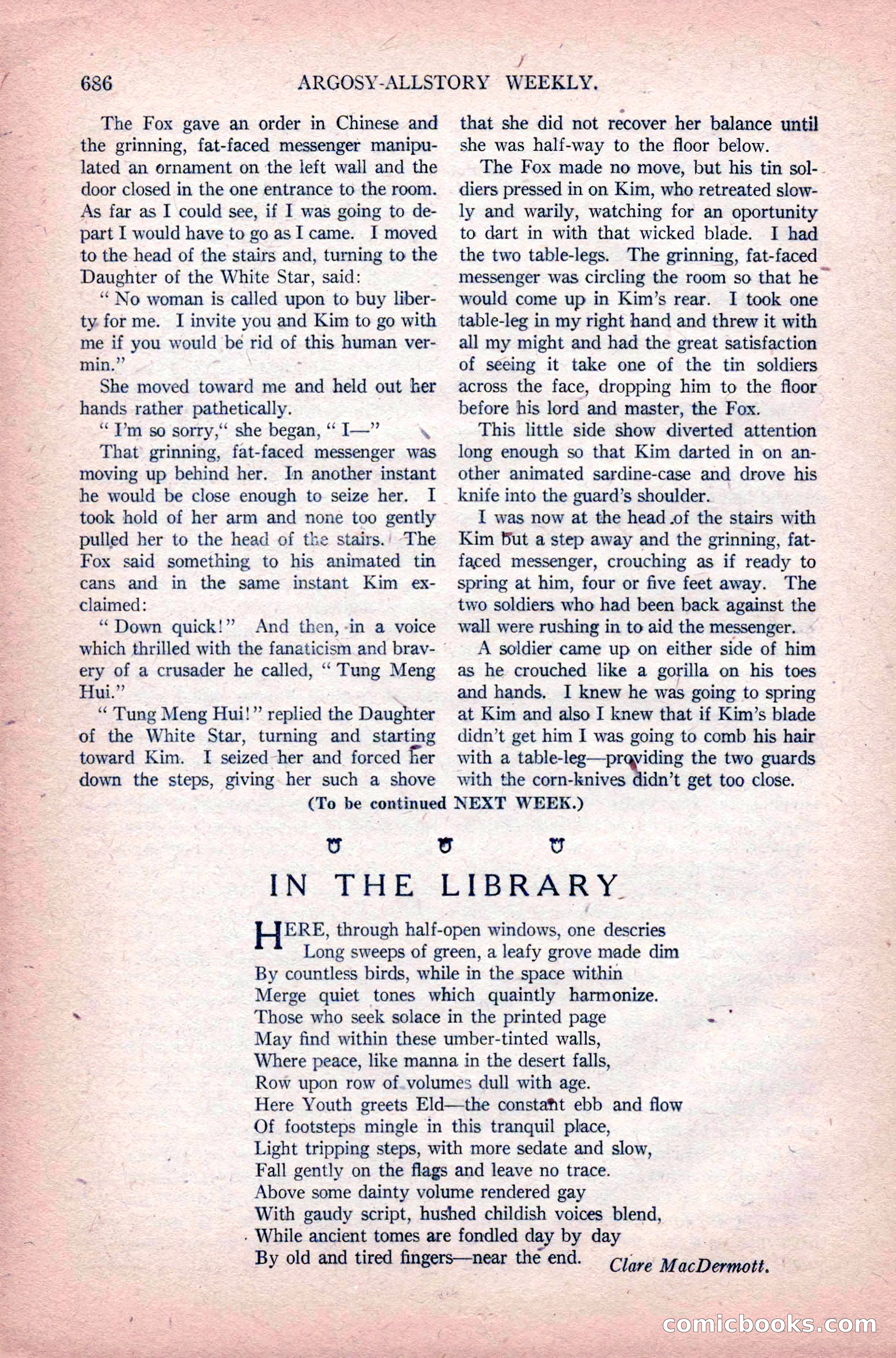 Argosy All-Story Weekly, June 11, 1921 — page 120 of 156