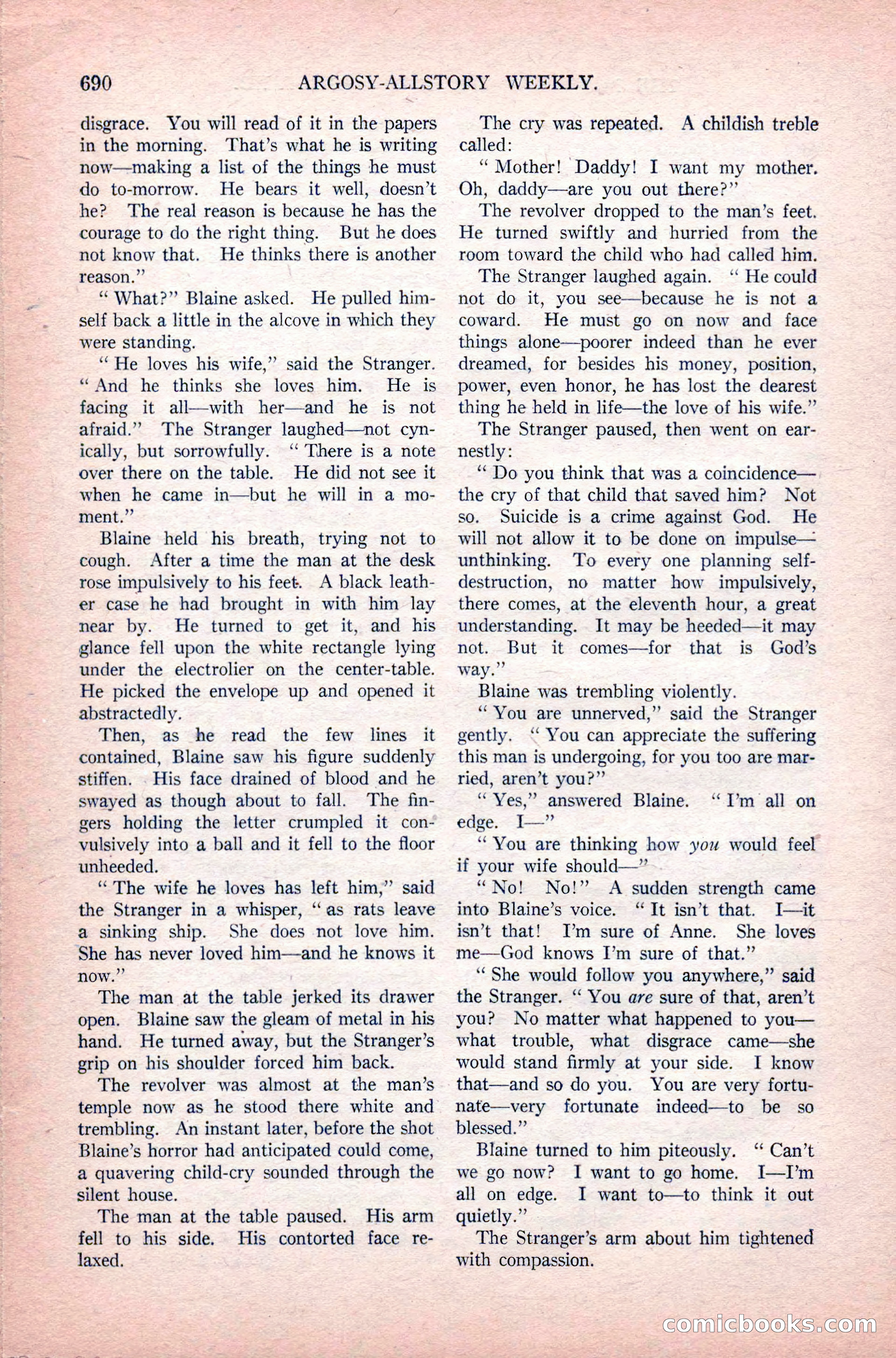 Argosy All-Story Weekly, June 11, 1921 — page 124 of 156