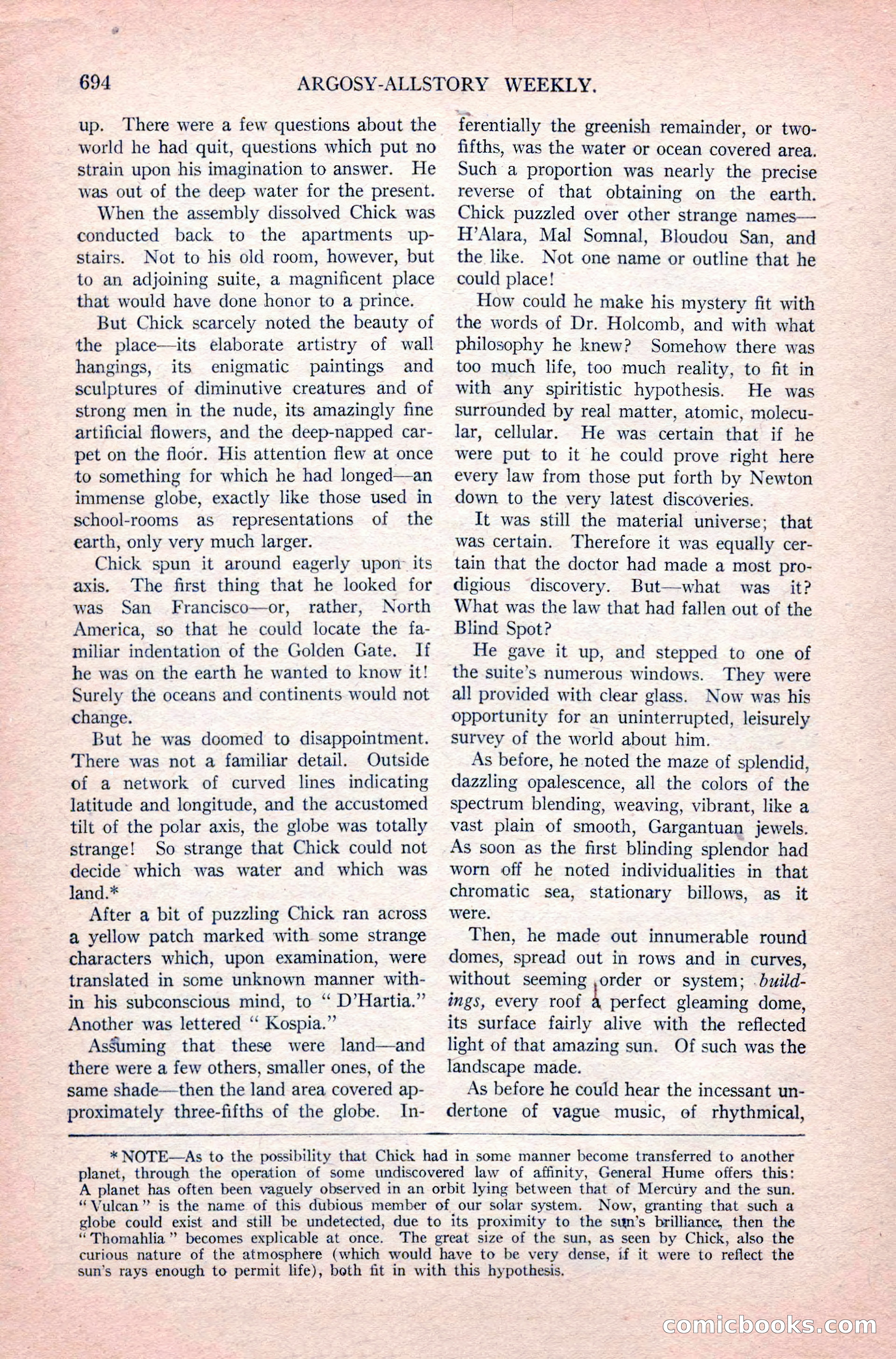 Argosy All-Story Weekly, June 11, 1921 — page 128 of 156