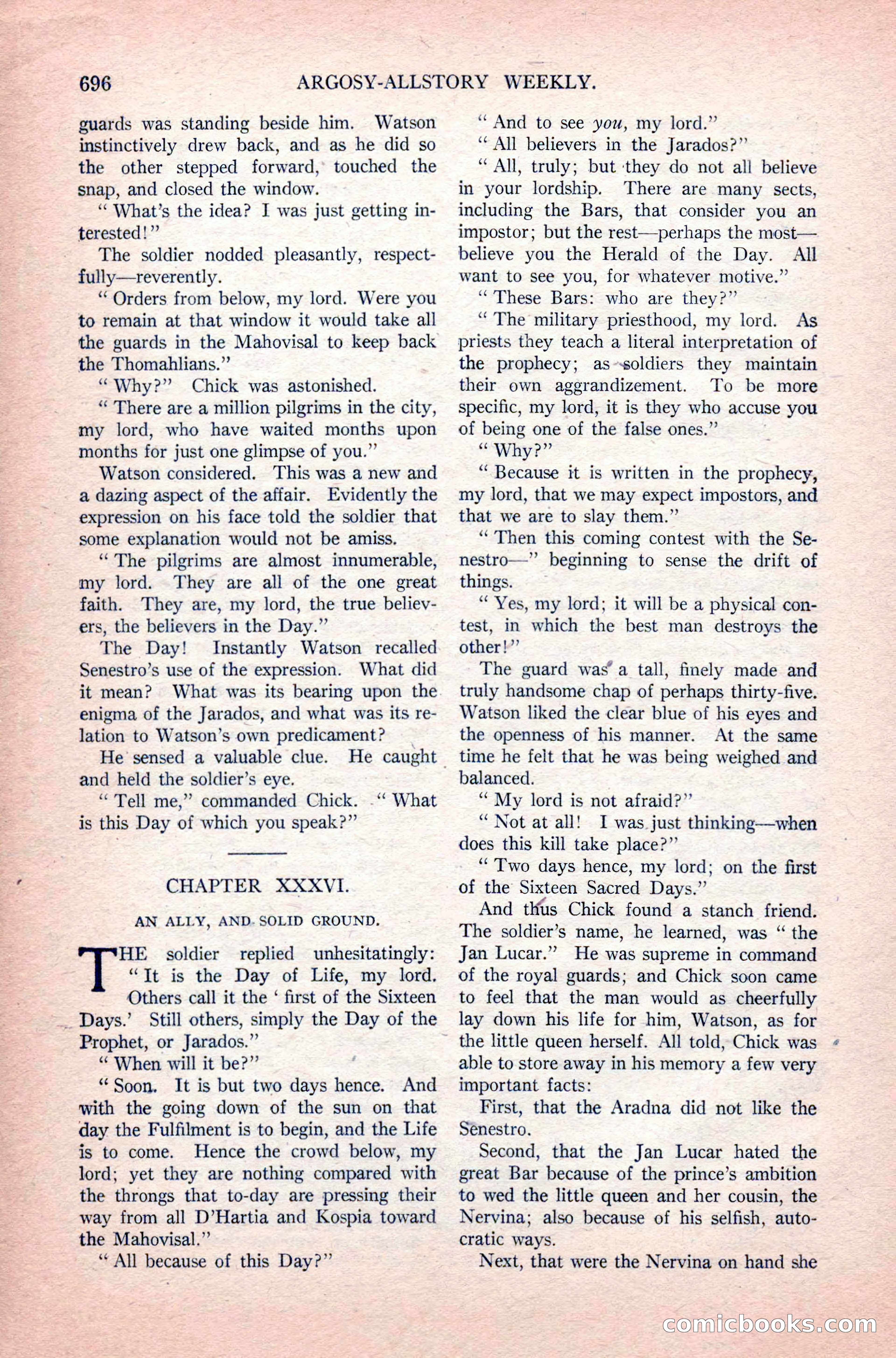 Argosy All-Story Weekly, June 11, 1921 — page 130 of 156