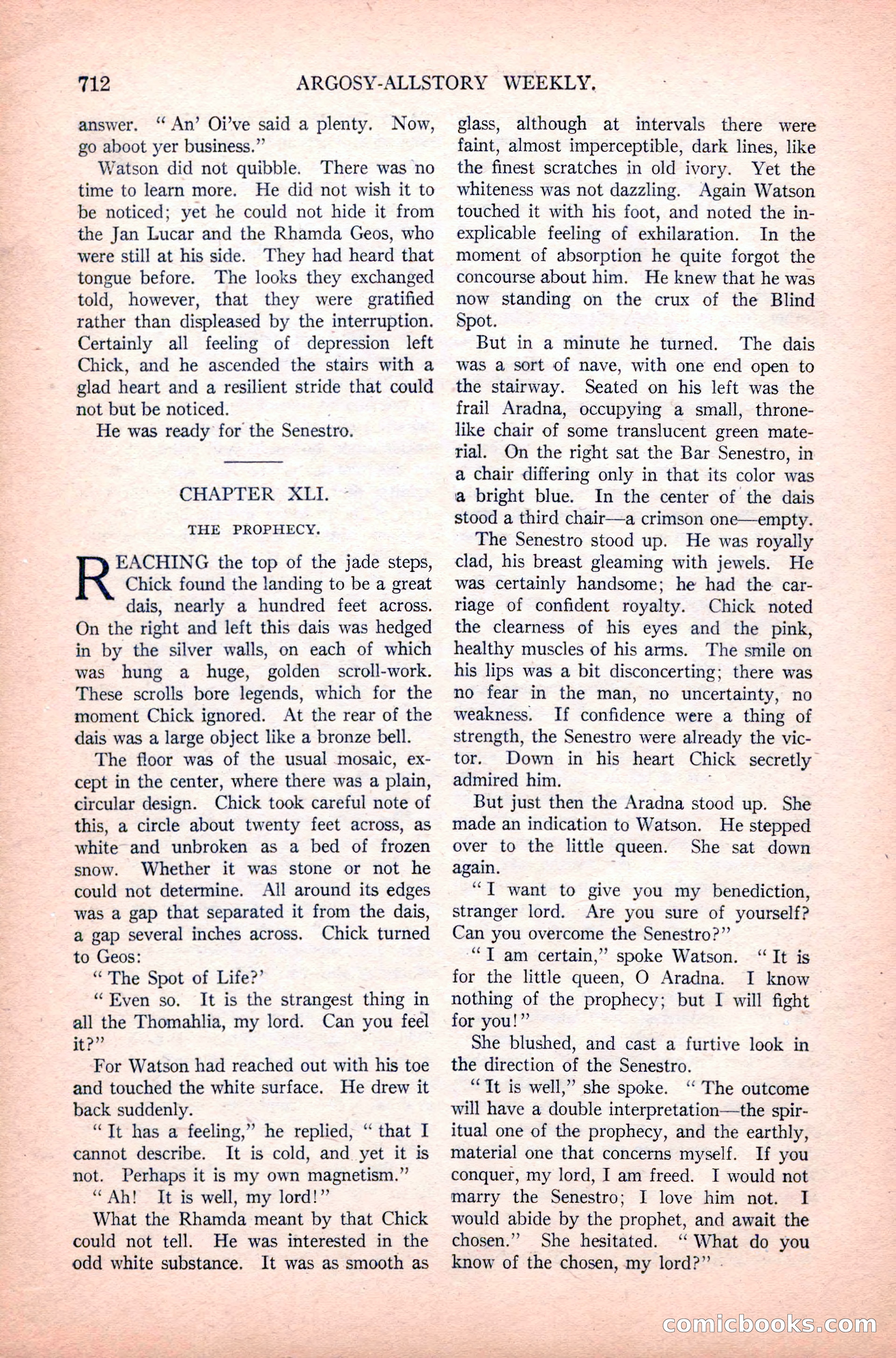 Argosy All-Story Weekly, June 11, 1921 — page 146 of 156