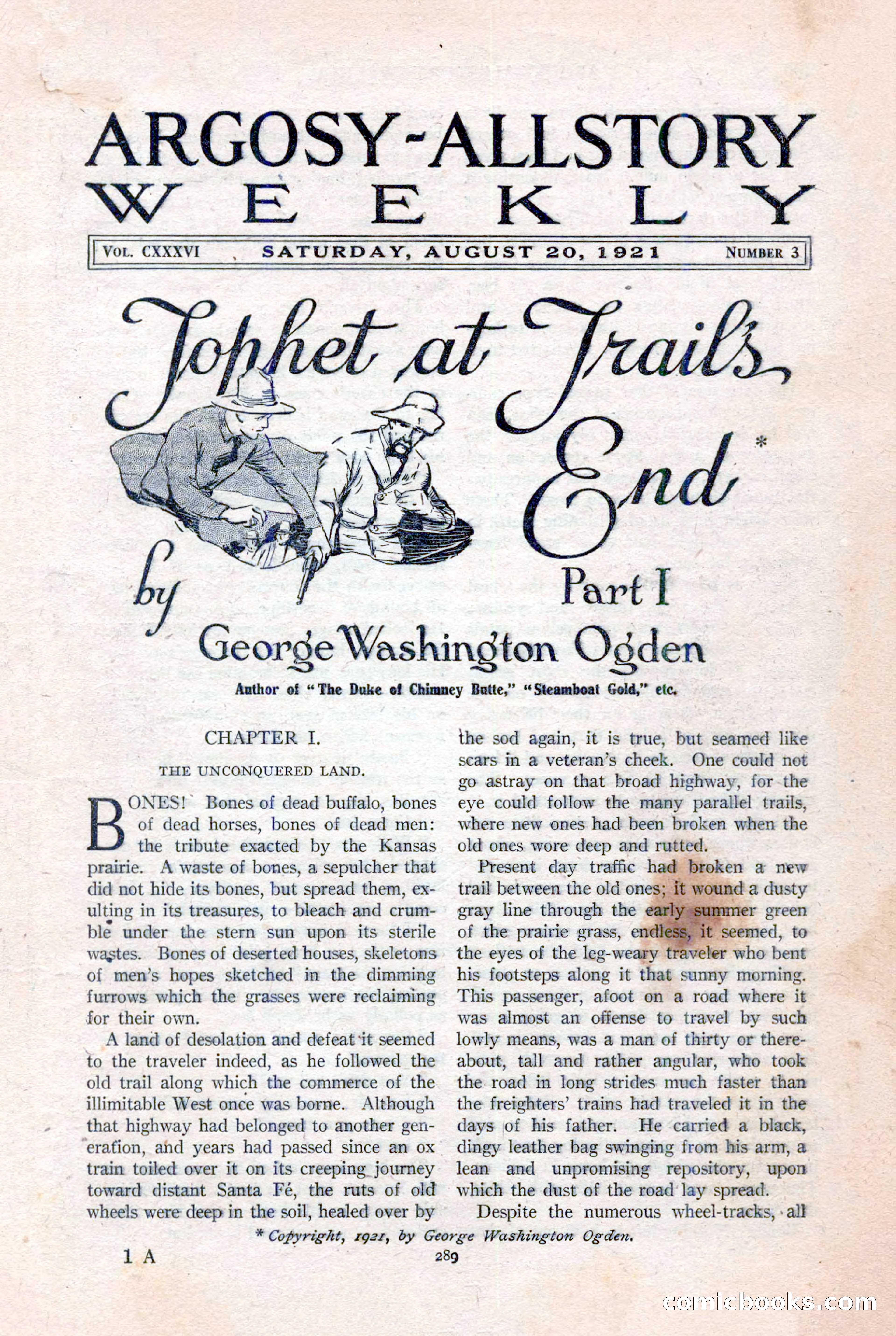 Argosy All-Story Weekly, August 20, 1921 — page 11 of 160