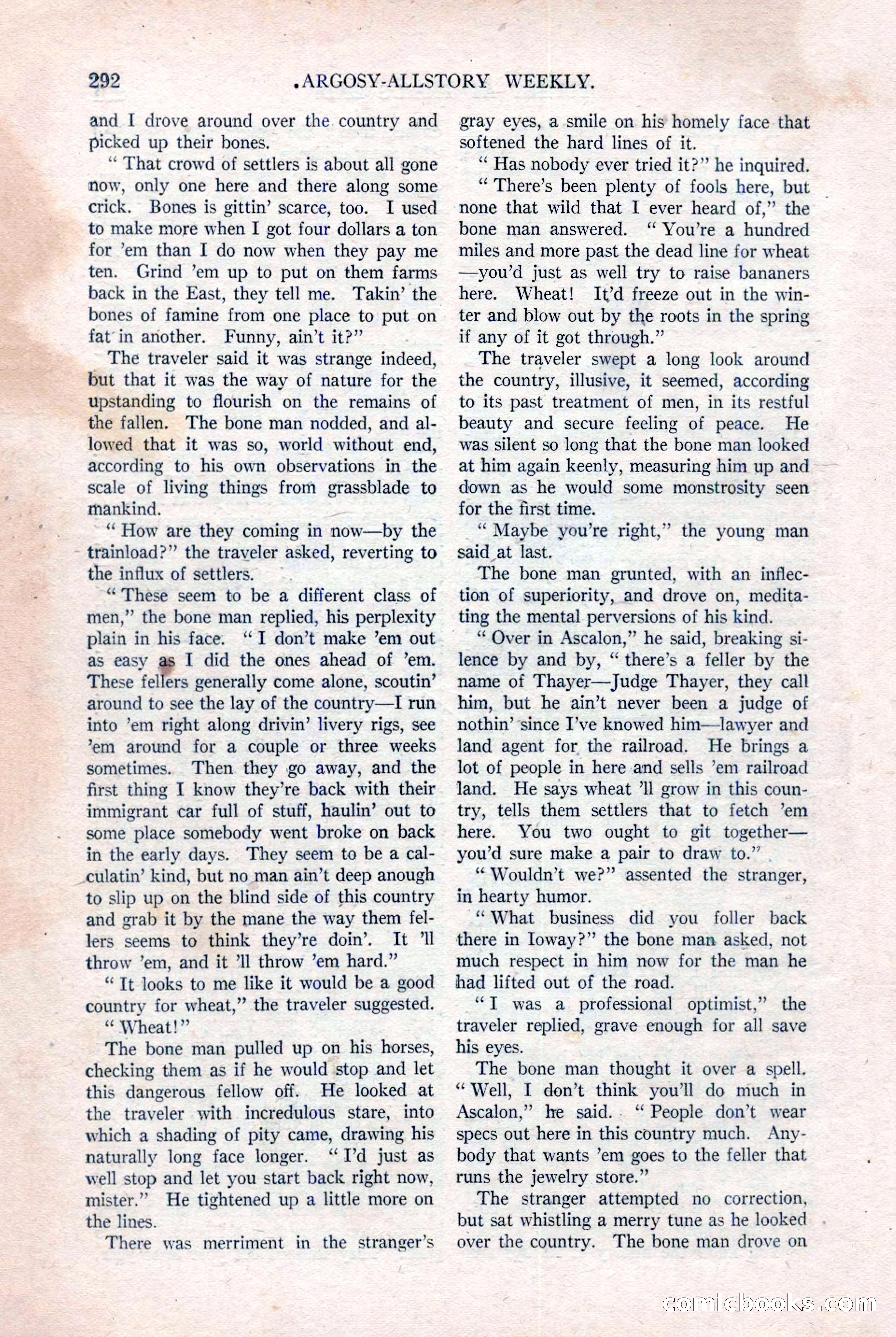 Argosy All-Story Weekly, August 20, 1921 — page 14 of 160