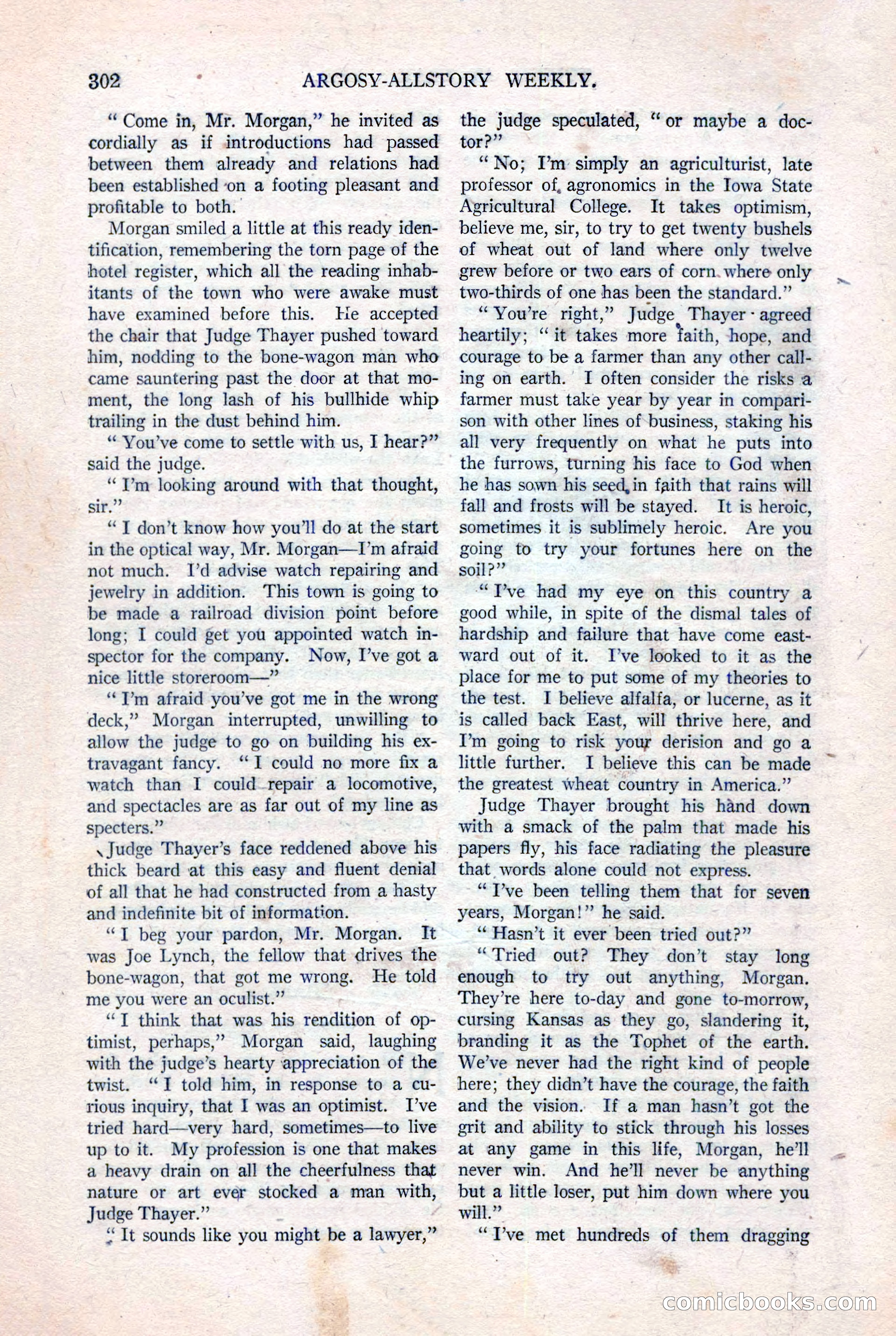 Argosy All-Story Weekly, August 20, 1921 — page 24 of 160