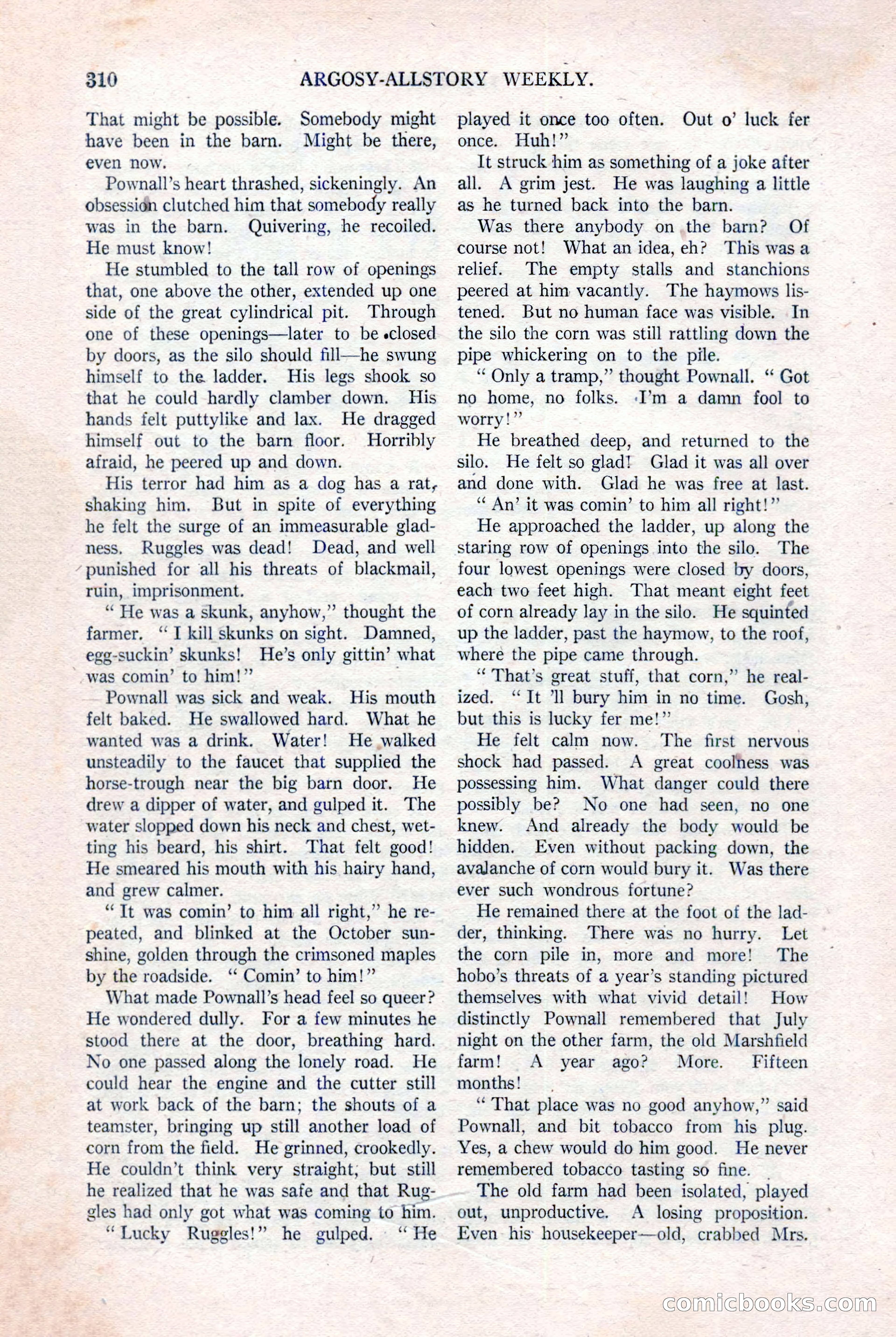 Argosy All-Story Weekly, August 20, 1921 — page 32 of 160