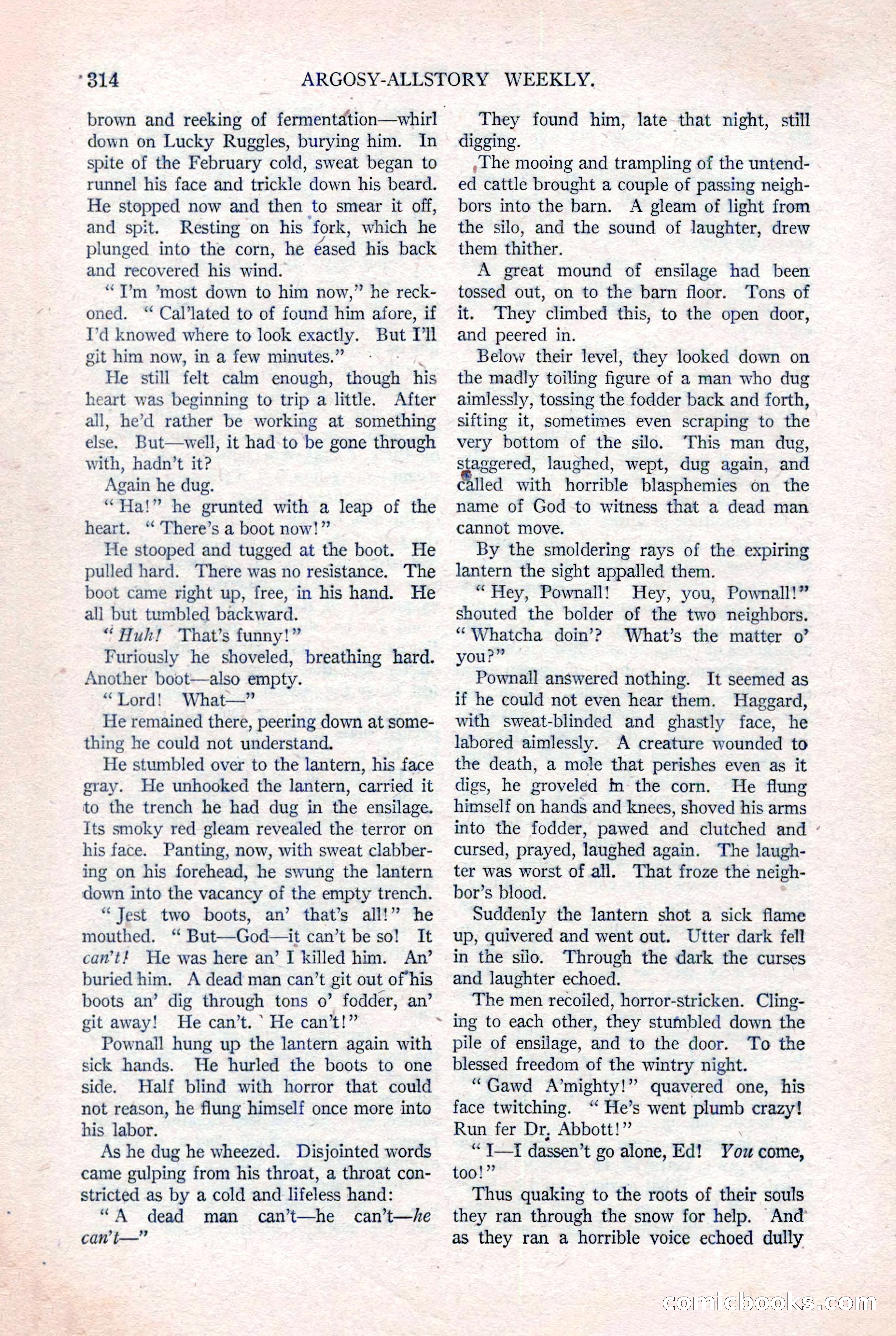 Argosy All-Story Weekly, August 20, 1921 — page 36 of 160