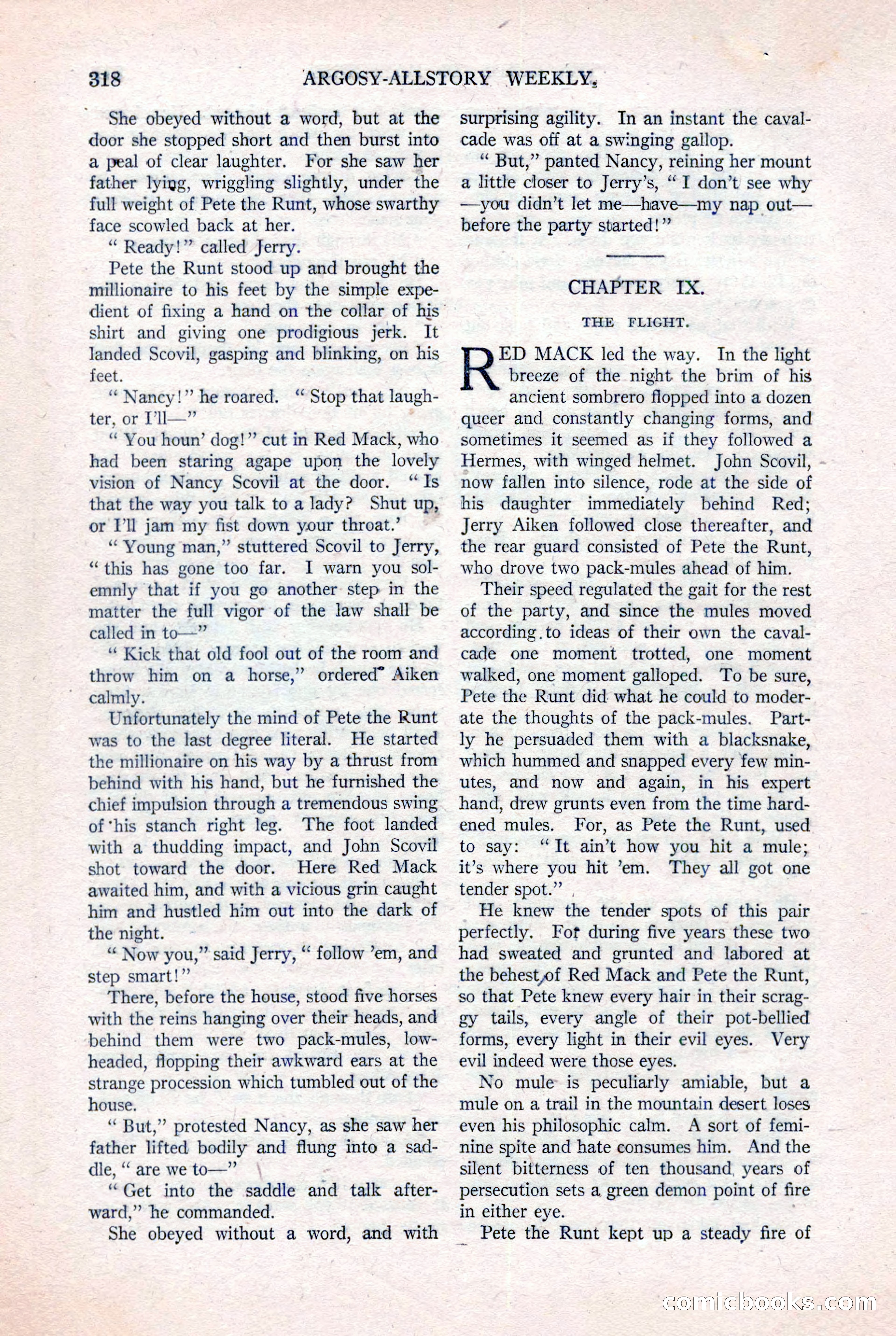 Argosy All-Story Weekly, August 20, 1921 — page 40 of 160