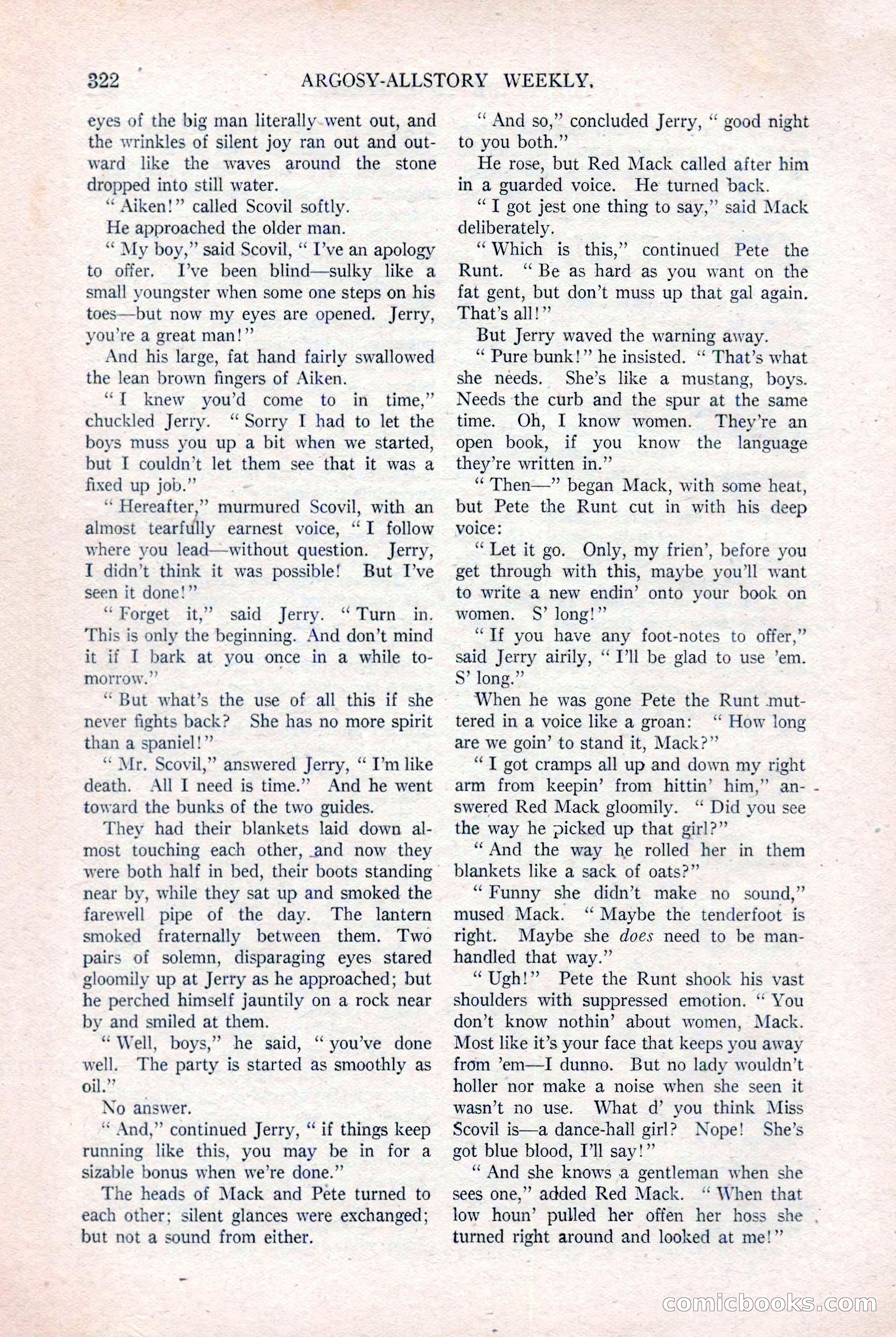 Argosy All-Story Weekly, August 20, 1921 — page 44 of 160