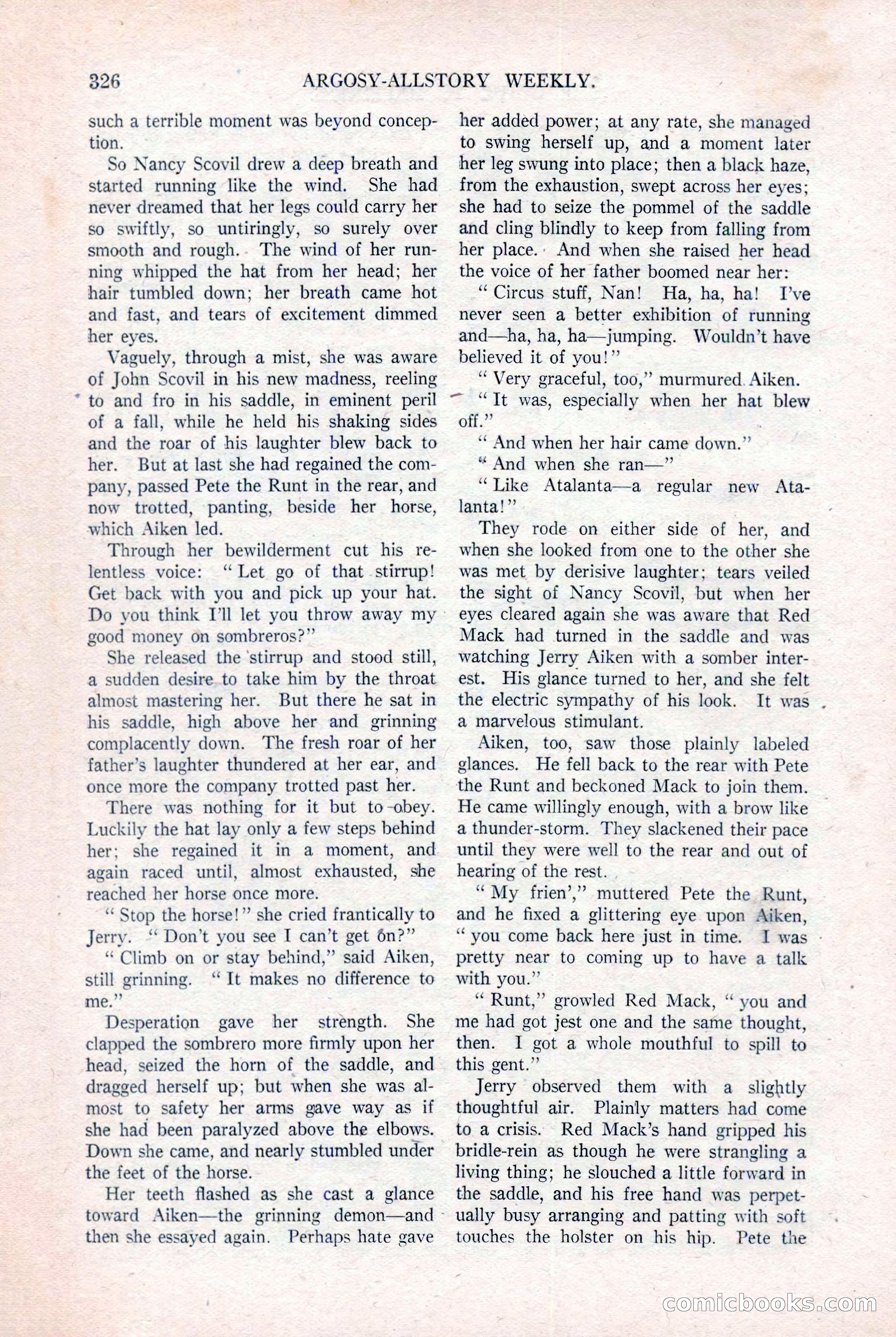 Argosy All-Story Weekly, August 20, 1921 — page 48 of 160