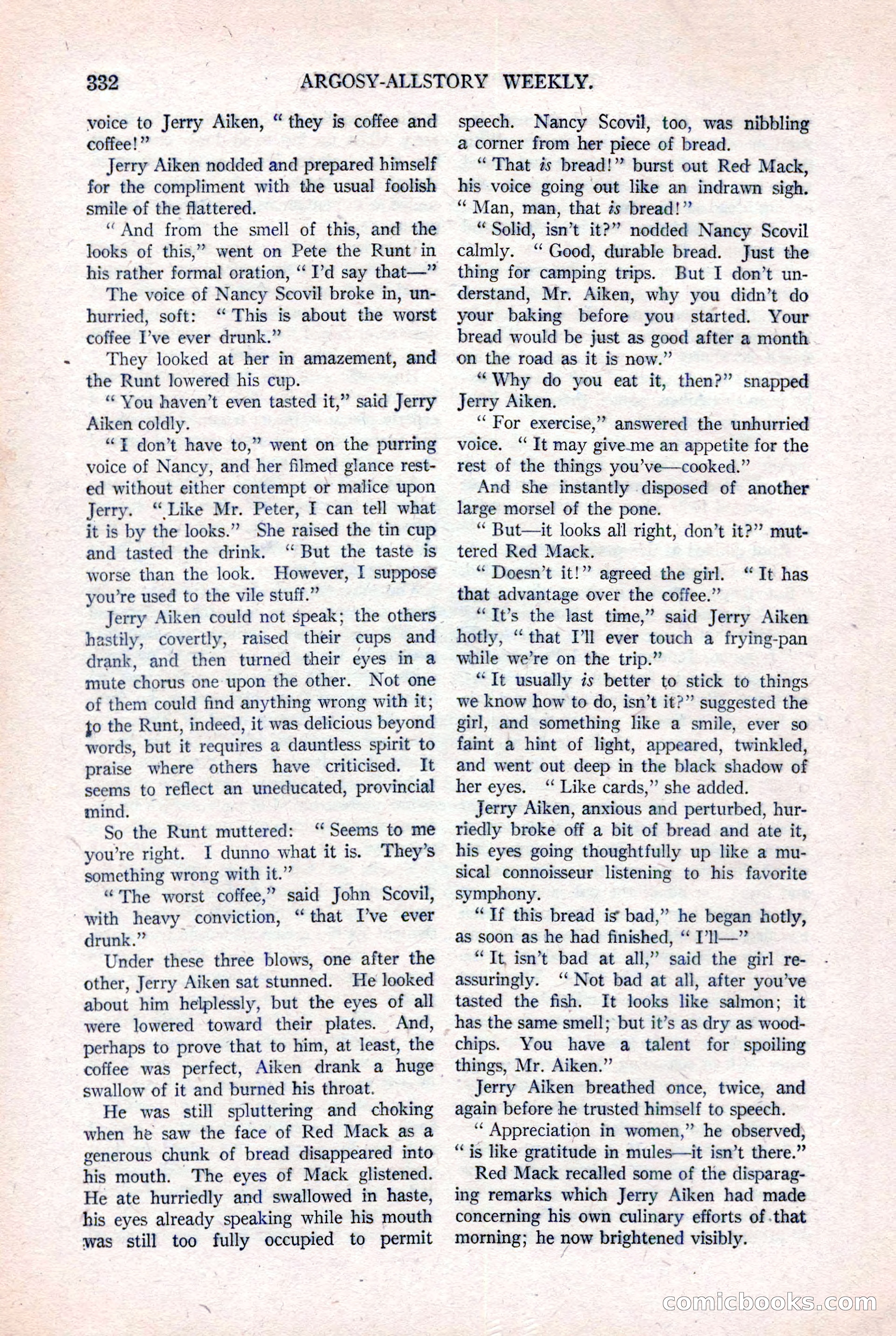 Argosy All-Story Weekly, August 20, 1921 — page 54 of 160