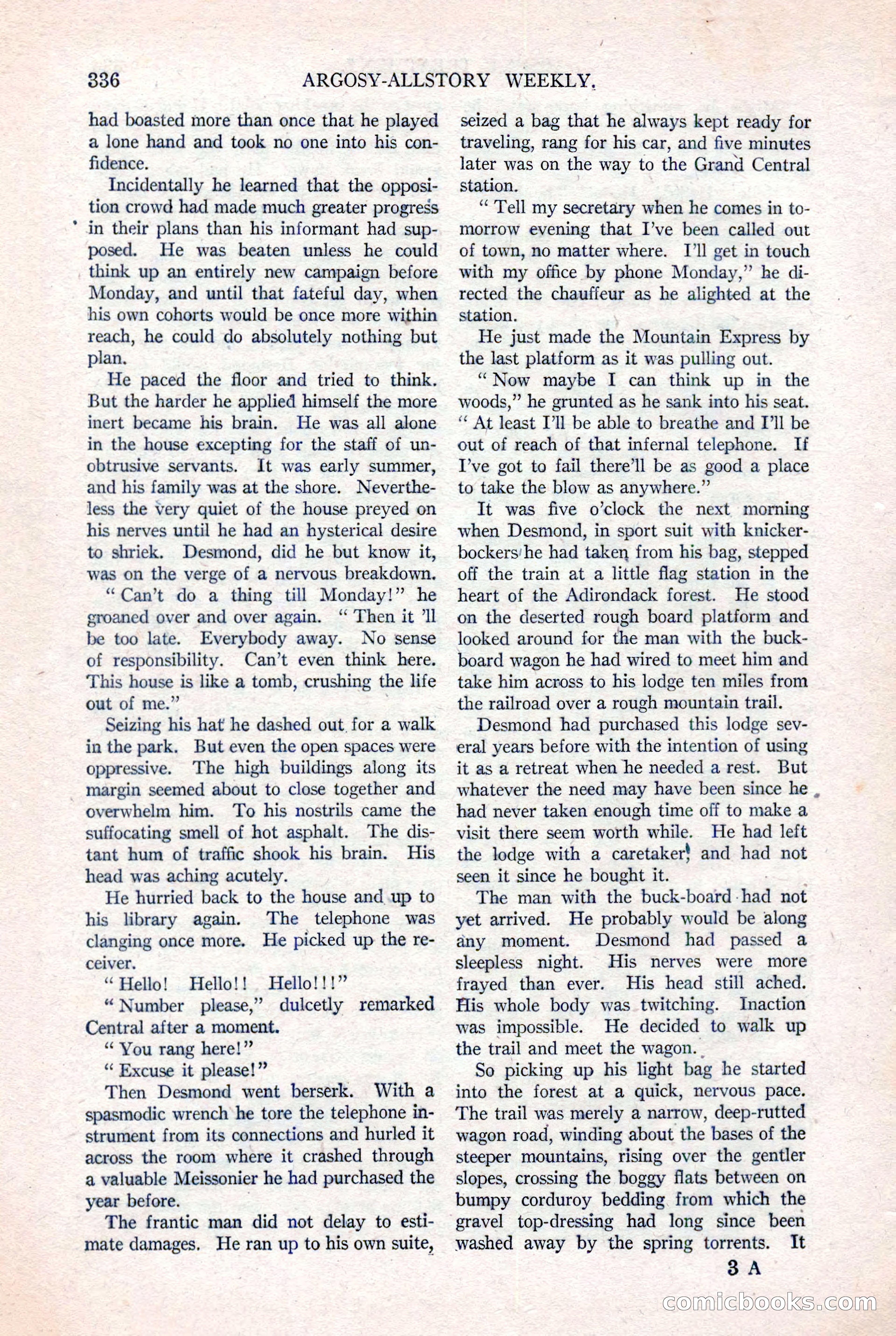 Argosy All-Story Weekly, August 20, 1921 — page 58 of 160