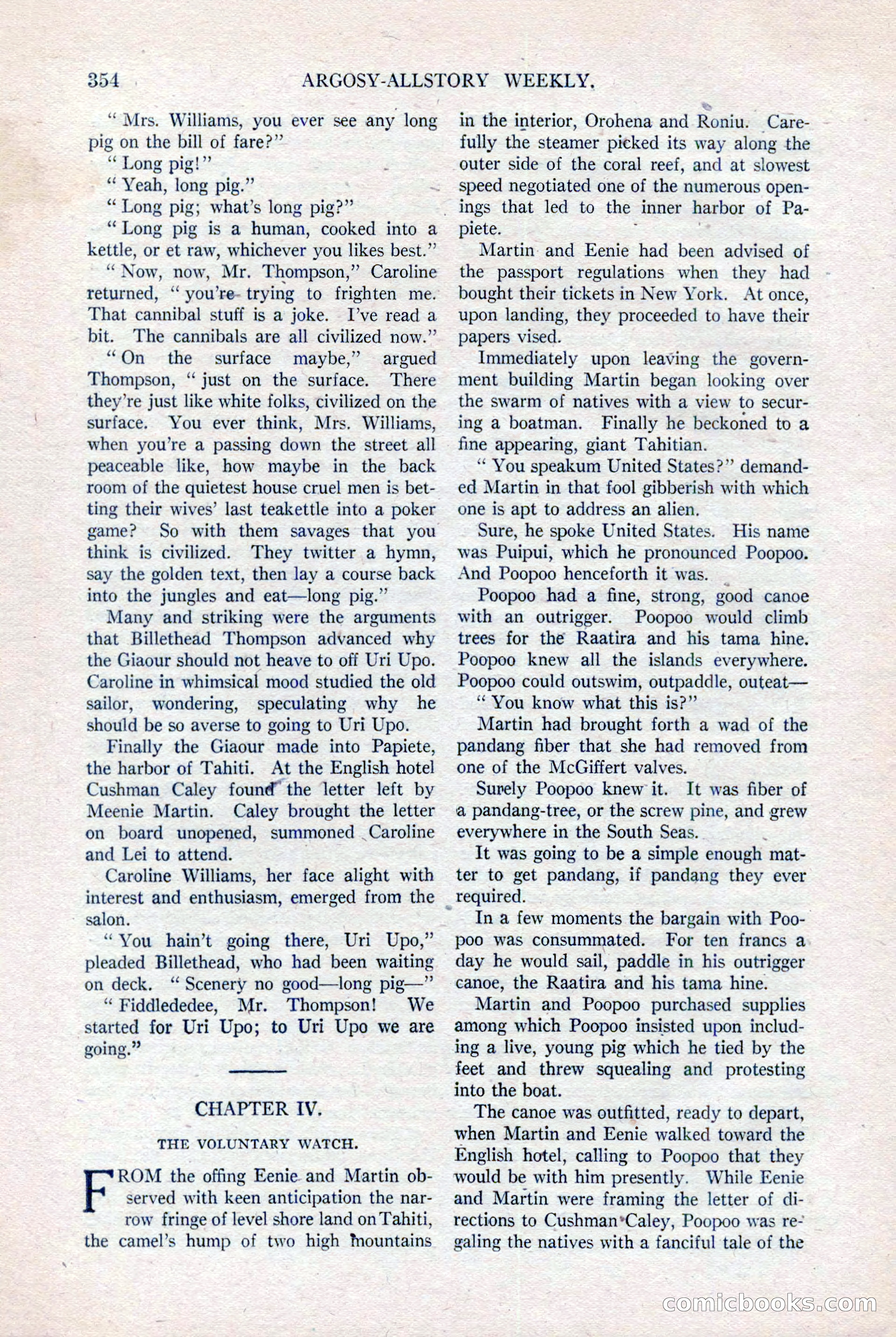 Argosy All-Story Weekly, August 20, 1921 — page 76 of 160