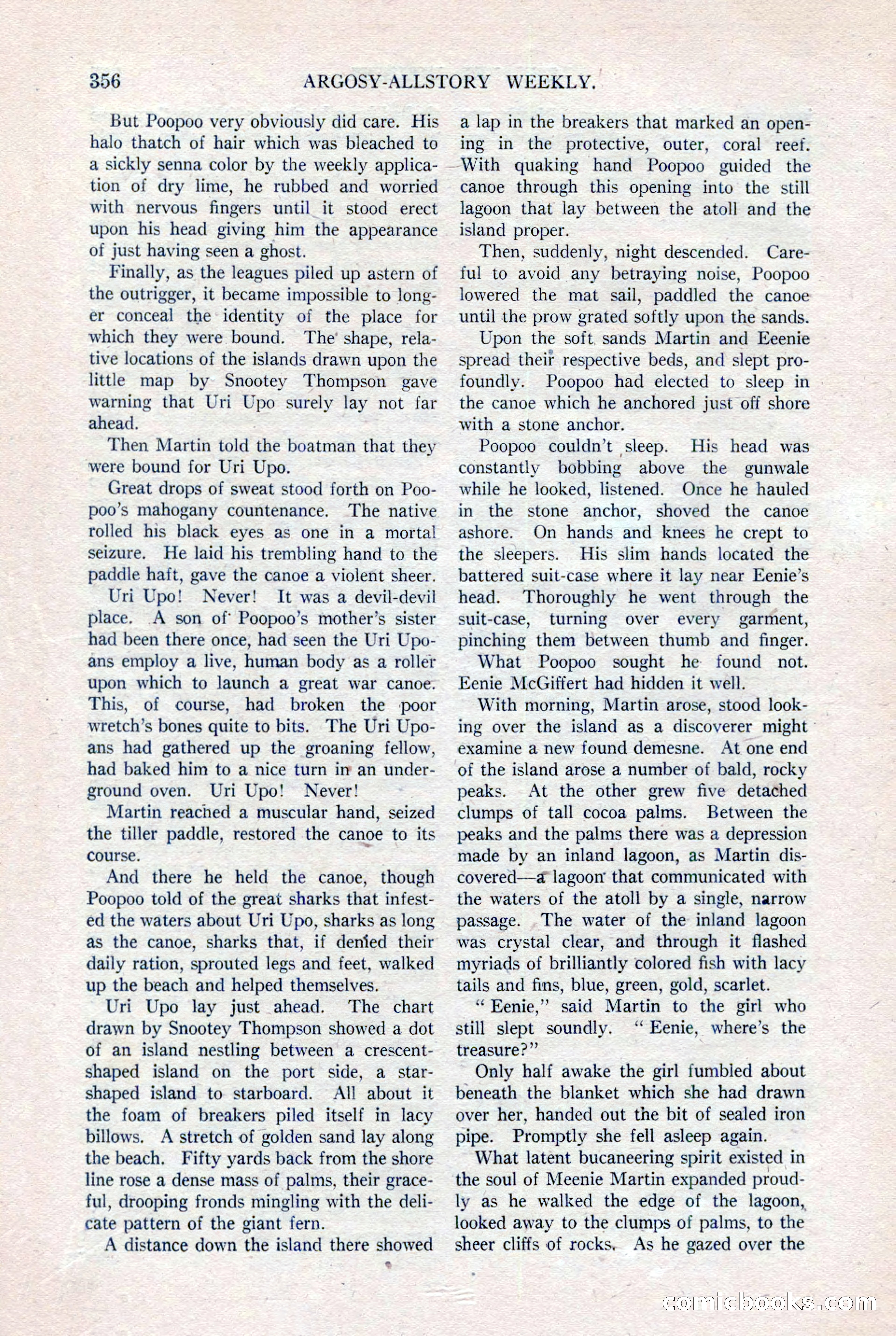 Argosy All-Story Weekly, August 20, 1921 — page 78 of 160